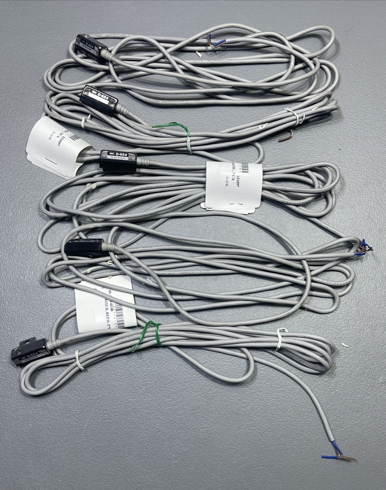 Lot of 5 SMC D-A54 Reed Pneumatic Auto Switched Proximity Sensor Switch