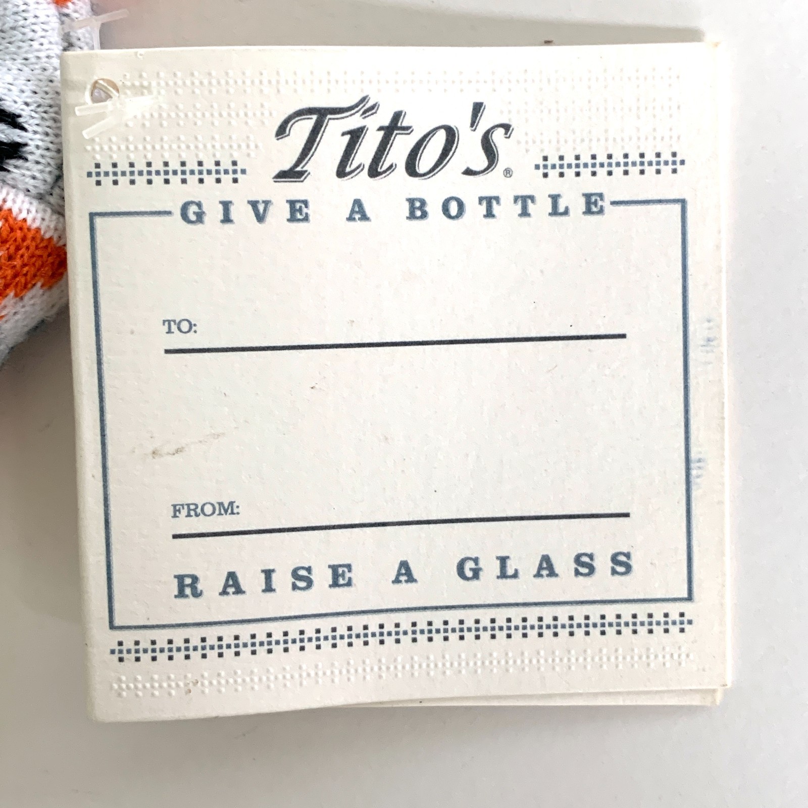 NWT Tito's Handmade Vodka UGLY SWEATER BOTTLE COVER