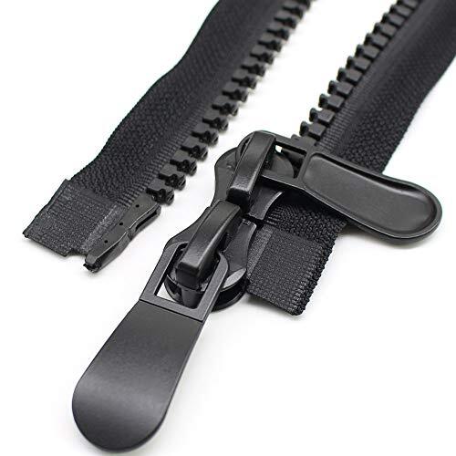 #15 Super Large Two Way Separating Plastic Zippers for Sewing, Parka, 30"