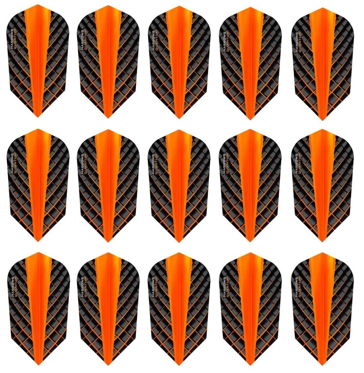 5 Sets Harrows Quantum 100 Micron Slim Dart Flights - Ships w/ Tracking - Orange