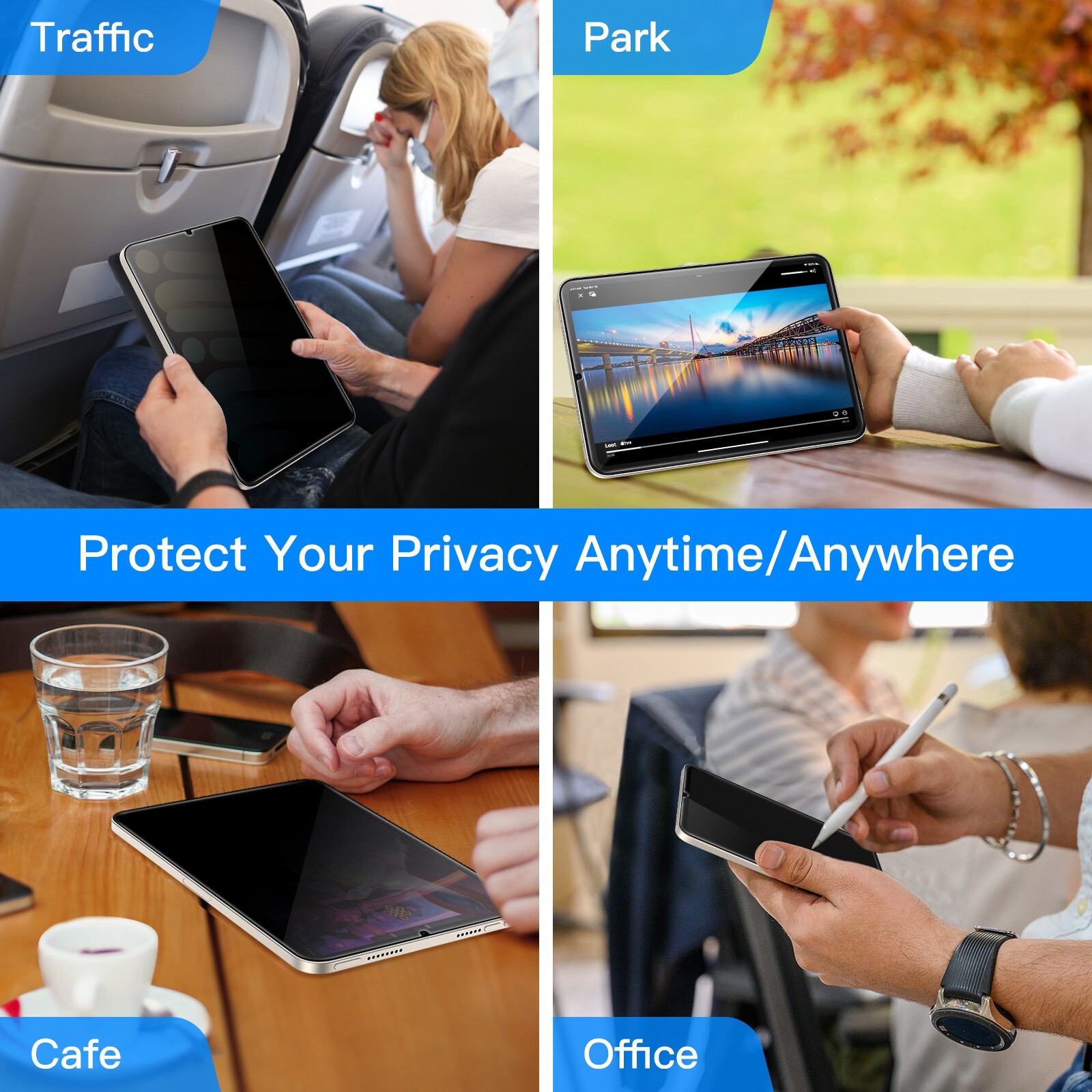 JETech Privacy Screen Protector for iPad mini 6 (8.3-In, 2021 Model, 6th Gen)