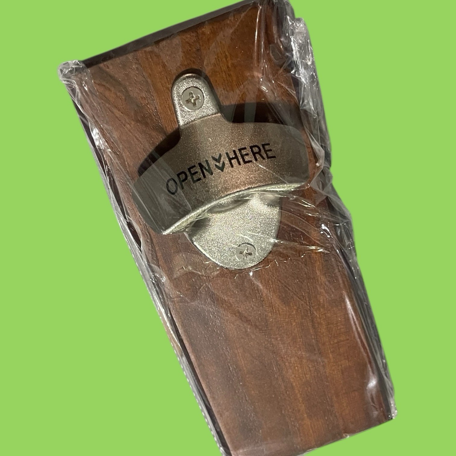 Wall Mount Bottle Opener - 2 Piece. NEW! (FF)