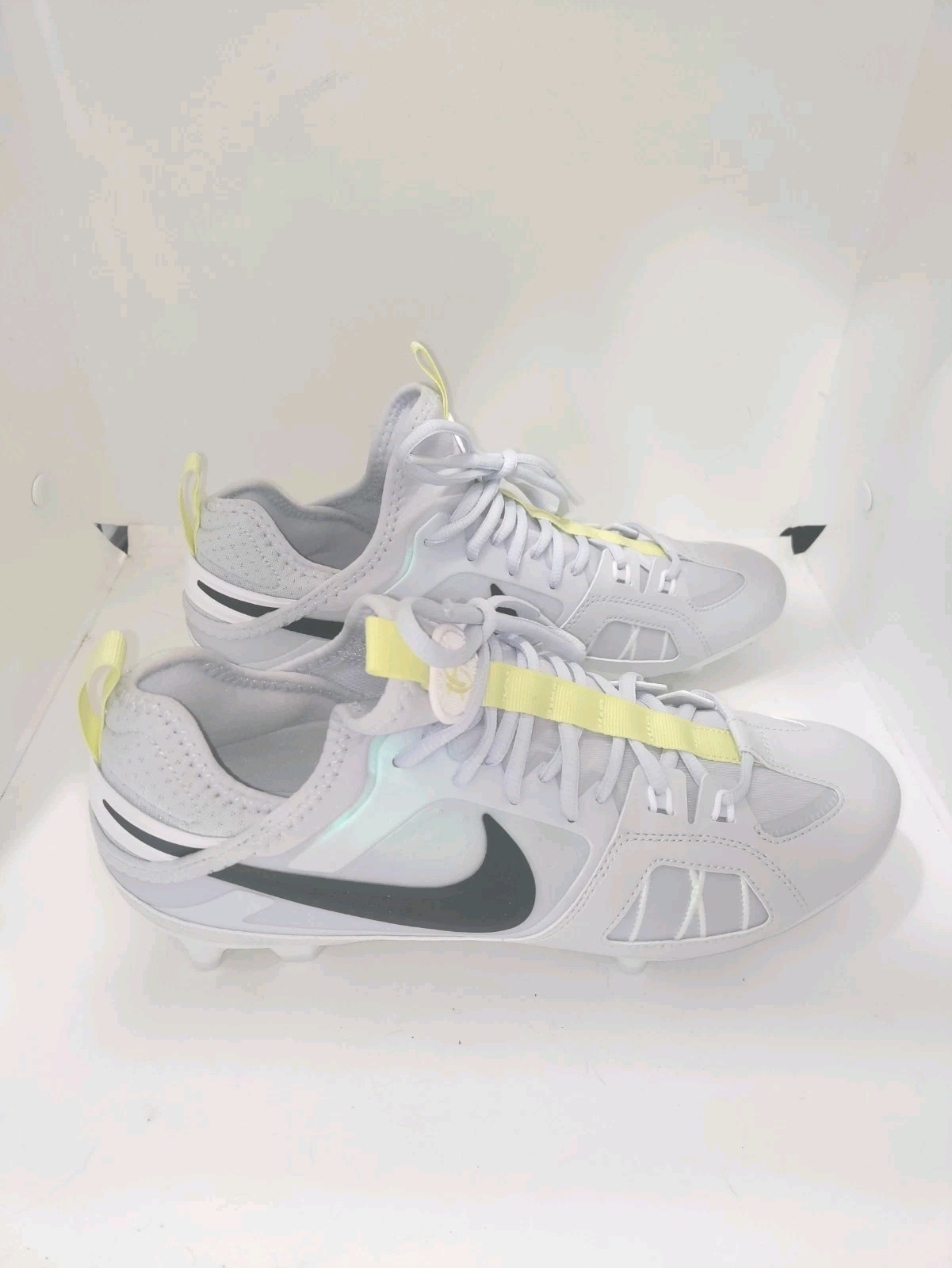 Nike Huarache Varsity LAX SE FZ3620-001 Grey White Lacrosse Men's Size 10