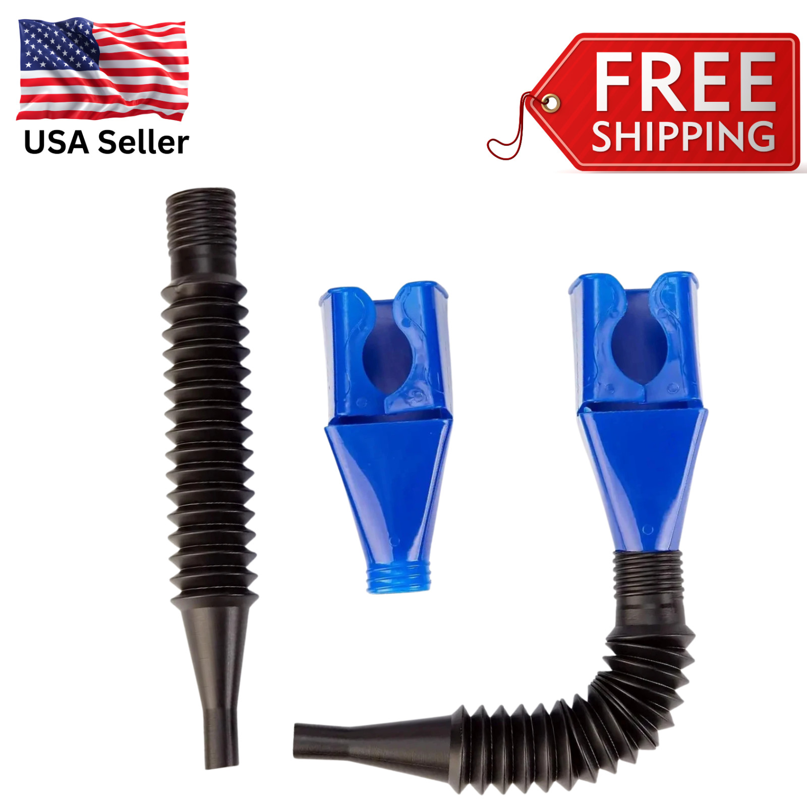 One-Hand Snap Funnel – Flexible Spill-Free Oil Gas & Coolant Filling Adapter US