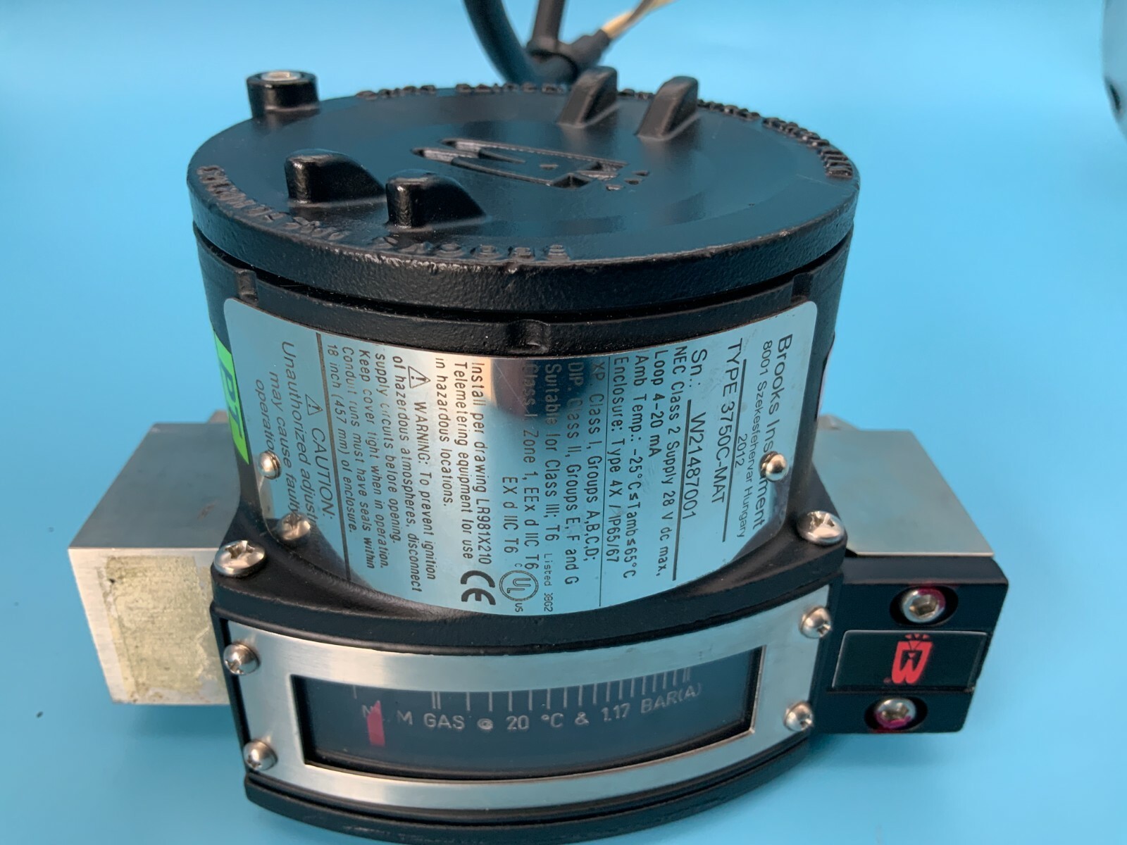 Brooks Instrument MT 3750 Explosion Proof Flow Meter