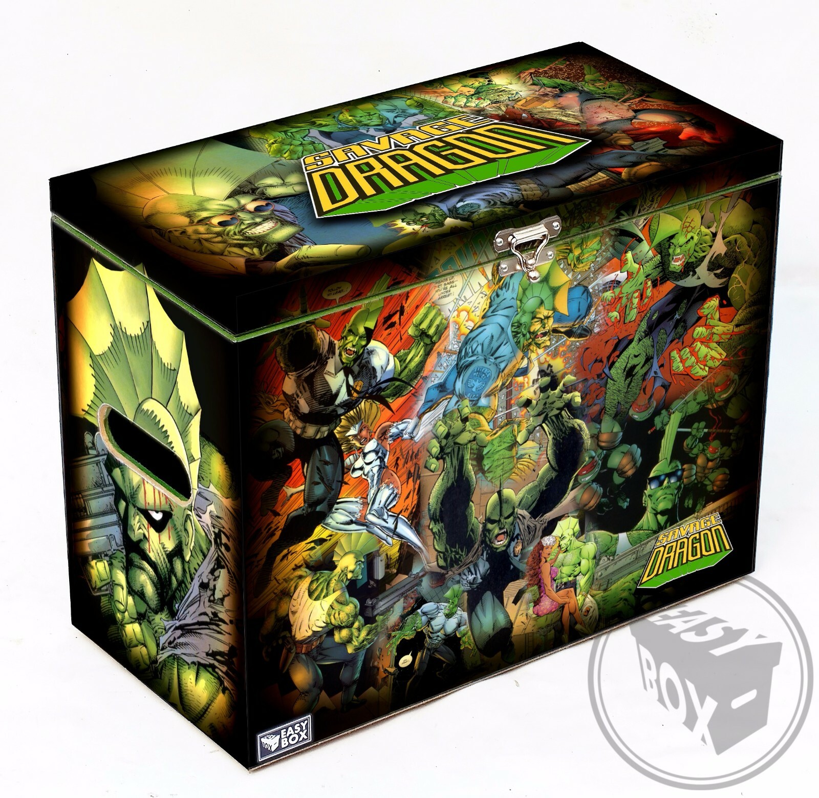 Savage Dragon -Large Comic Book Hard Storage Box Chest MDF