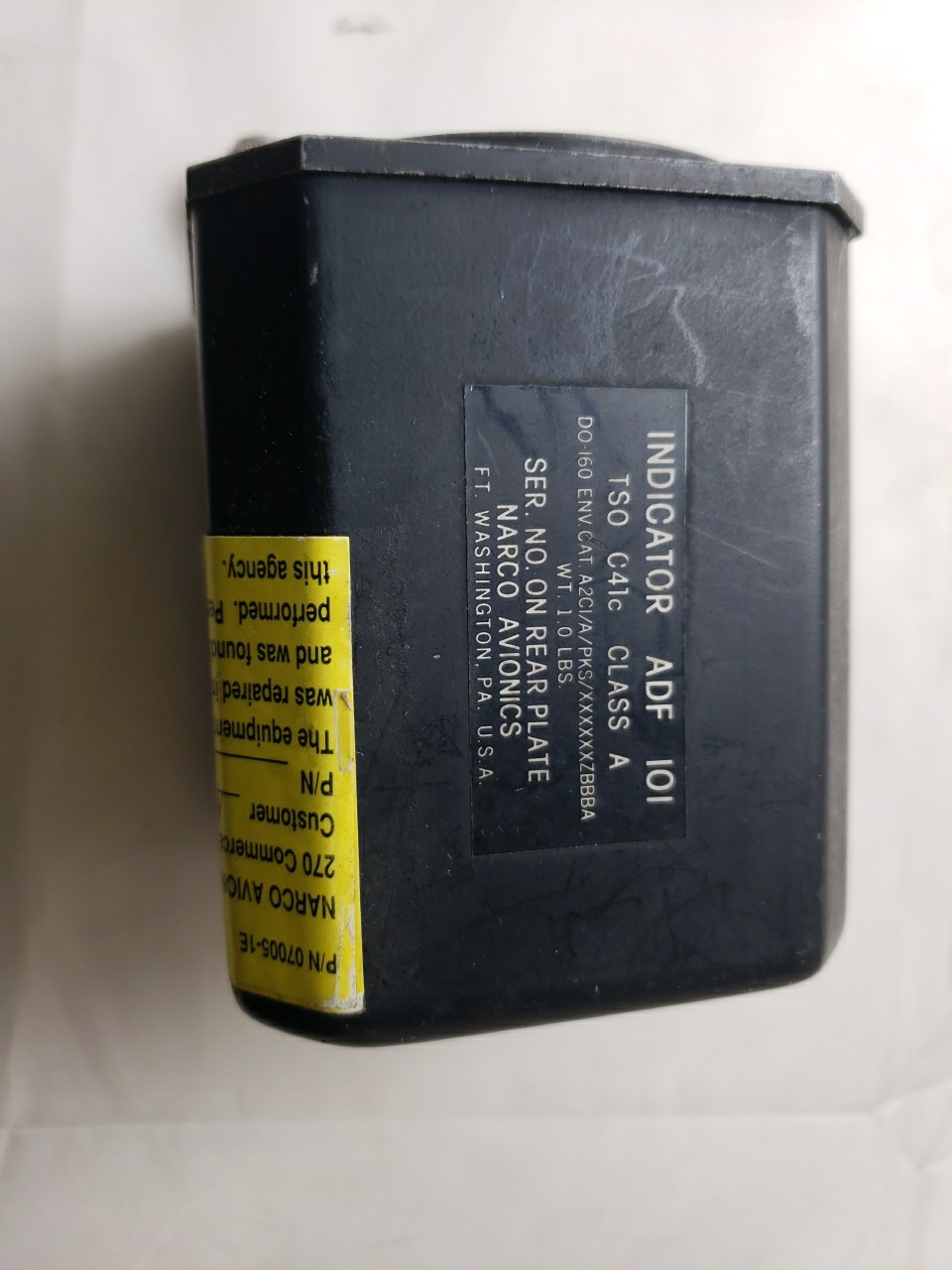Narco Avionics ADF 101 Indicator TSO C41c Class A Aviation Gauge Airplane