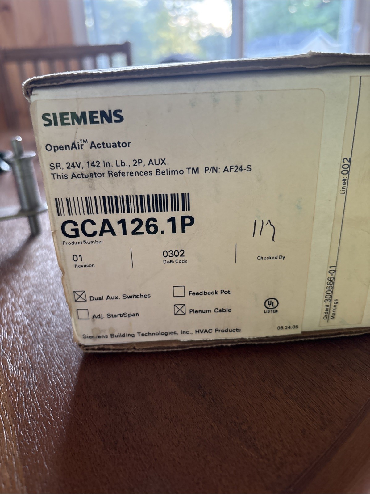 Siemens Gca126.1p Actuator Brand New Factory Sealed P/n Af24-s