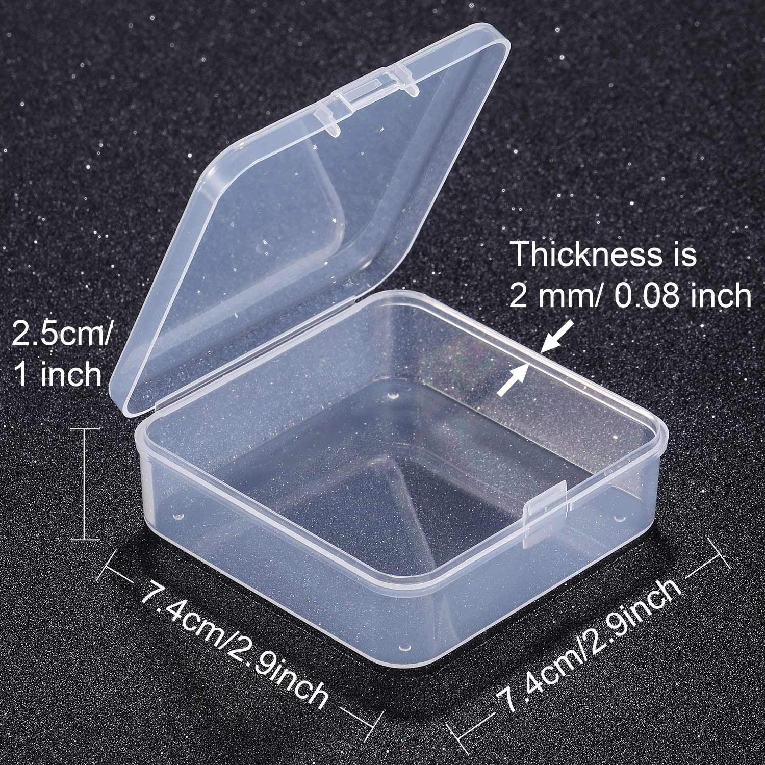 SATINIOR 12 Pack Clear Plastic Beads Storage 2.9 x x 1 Inch,