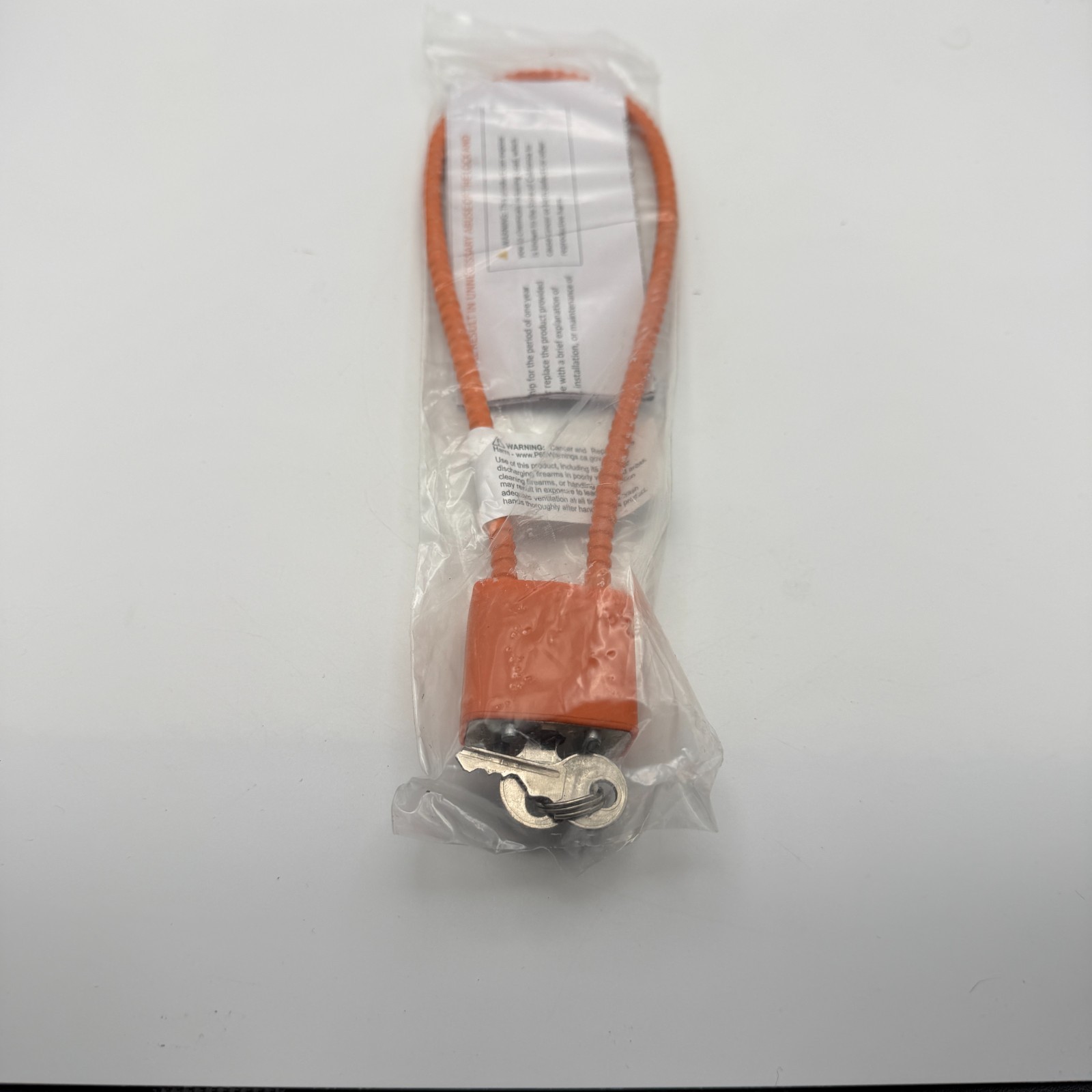 Regal Firearm Safety Cable Lock R15SC Gun Rifle Pistol ORANGE NEW
