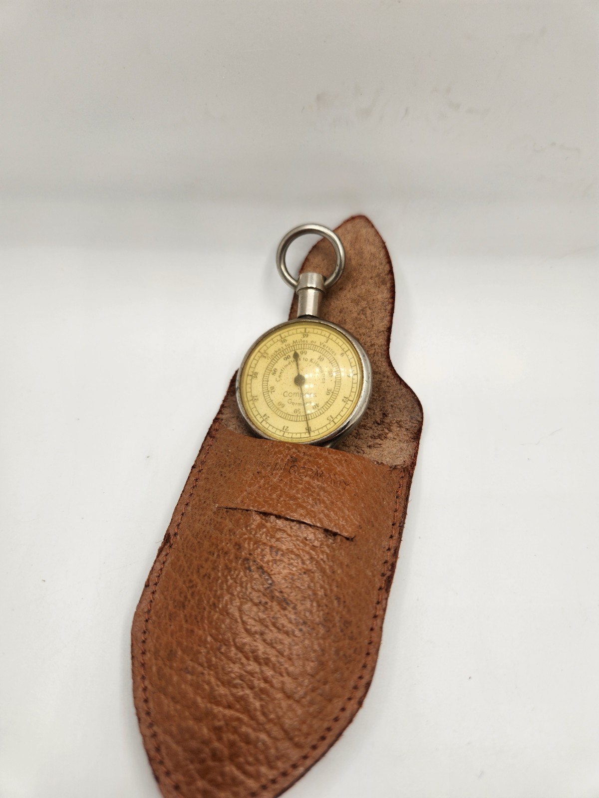 Vintage Wonderfully Cared for Germany Opisometer with 2 sides W/ Leather Case