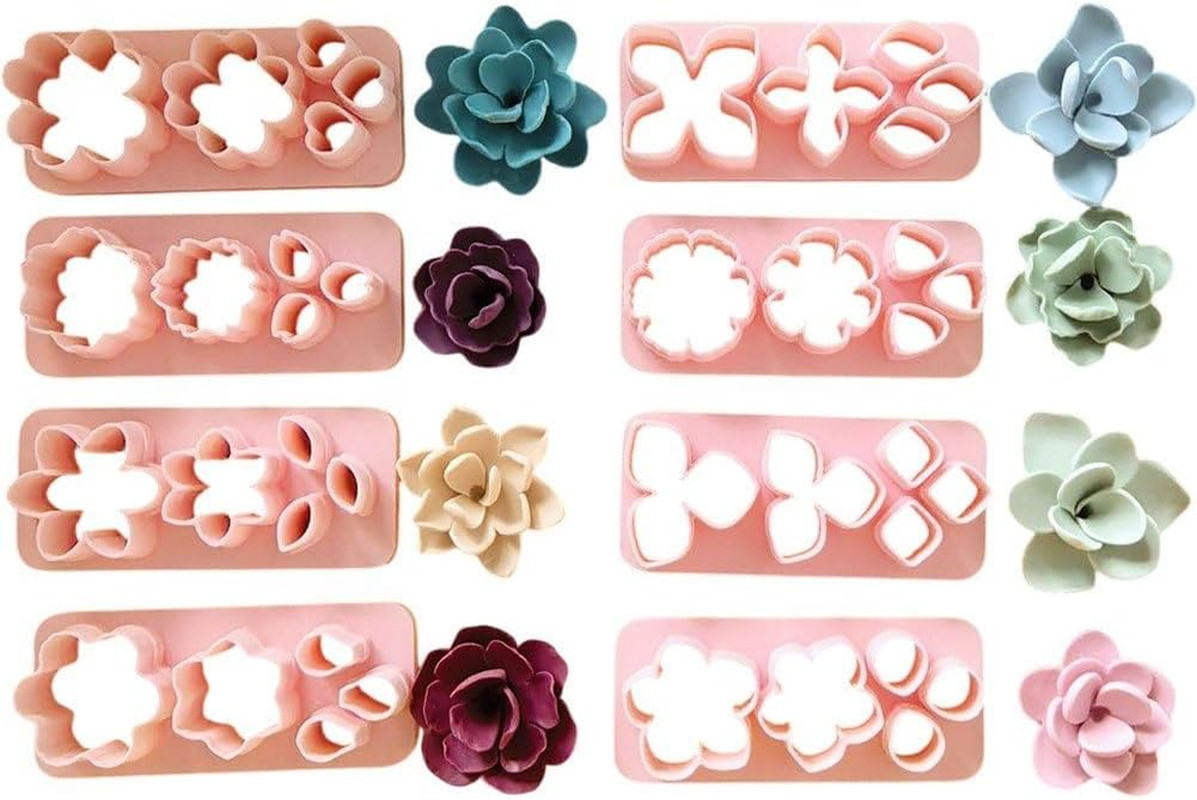 Polymer Clay Cutters, 8 Pcs Mini Clay Cutters for Polymer Clay Earrings Making,
