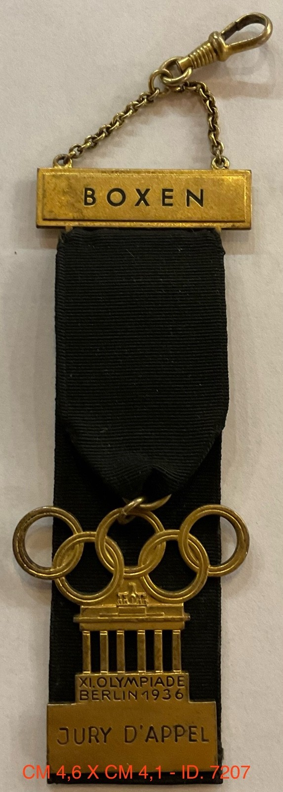 GERMANY OLYMPIC GAMES BERLIN 1936 BOXING JURY APPEL BADGE BOXING JURY
