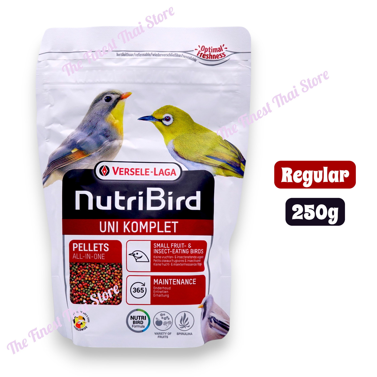 Nutribird UNI Komplete Bird Food for small insect and fruit eating birds 250g
