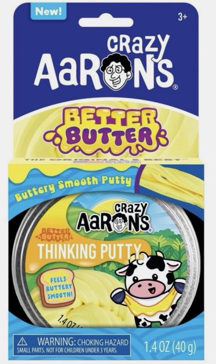 Aarons Crazy Better Butter Thinking Putty |  New Sealed Fast Free Shipping 1.4oz