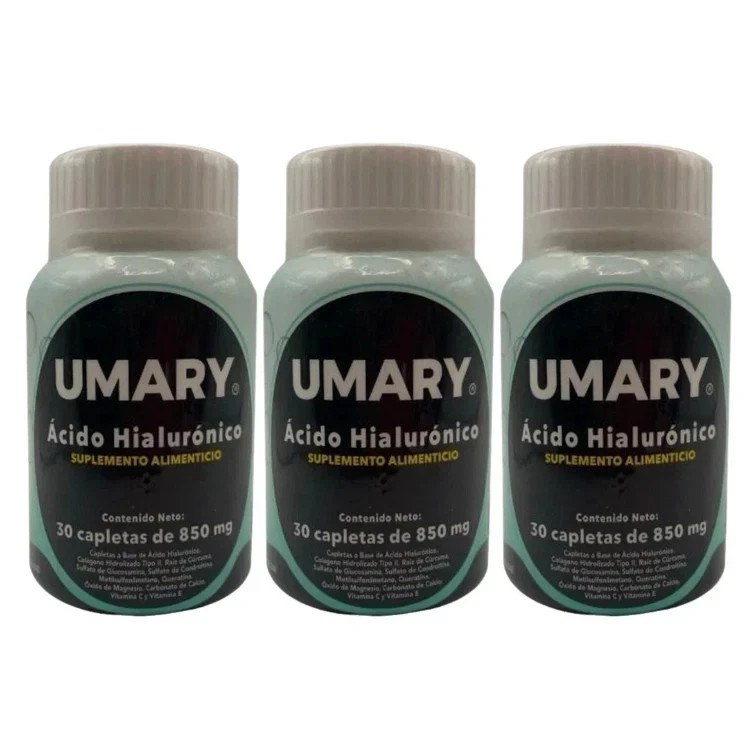 3 Pack Hyaluronic Acid 30 Capsules 850mg