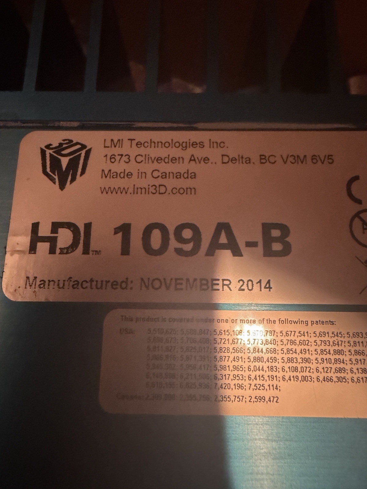 3D scanner for small objects - LMI HDI 109