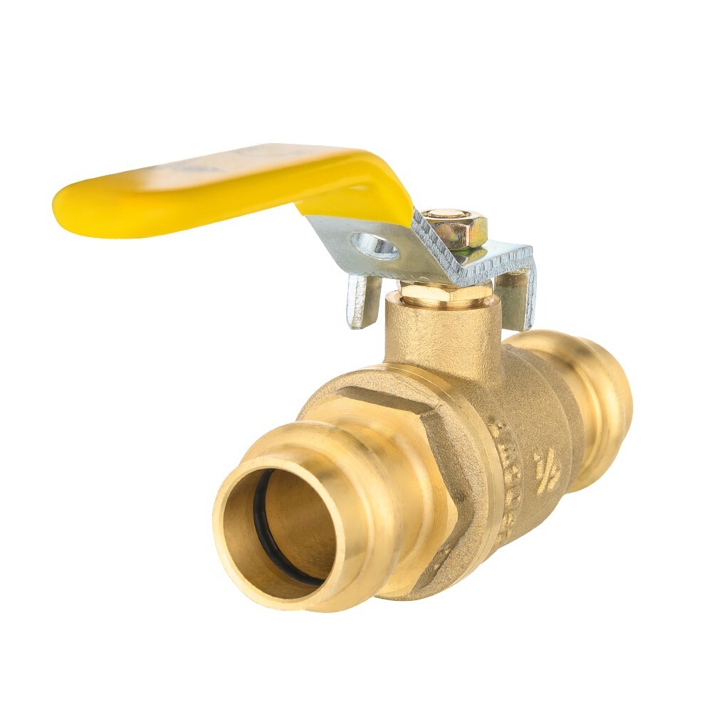 EFIELD 1/2" X 1/2" Press Fit Full Port Ball Valves, 1/4- Turn, Lead Free Brass,