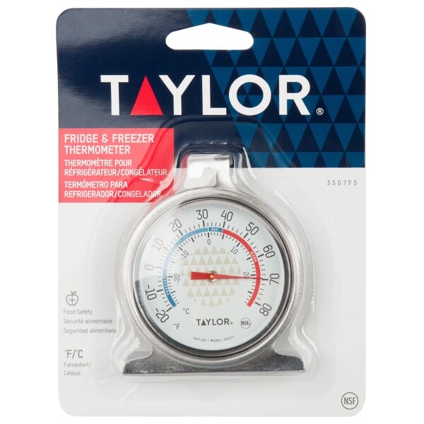 USA SELLER  TAYLOR 3507  REFRIGERATOR/FREEZER THERMOMETER  FREE SHIPPING