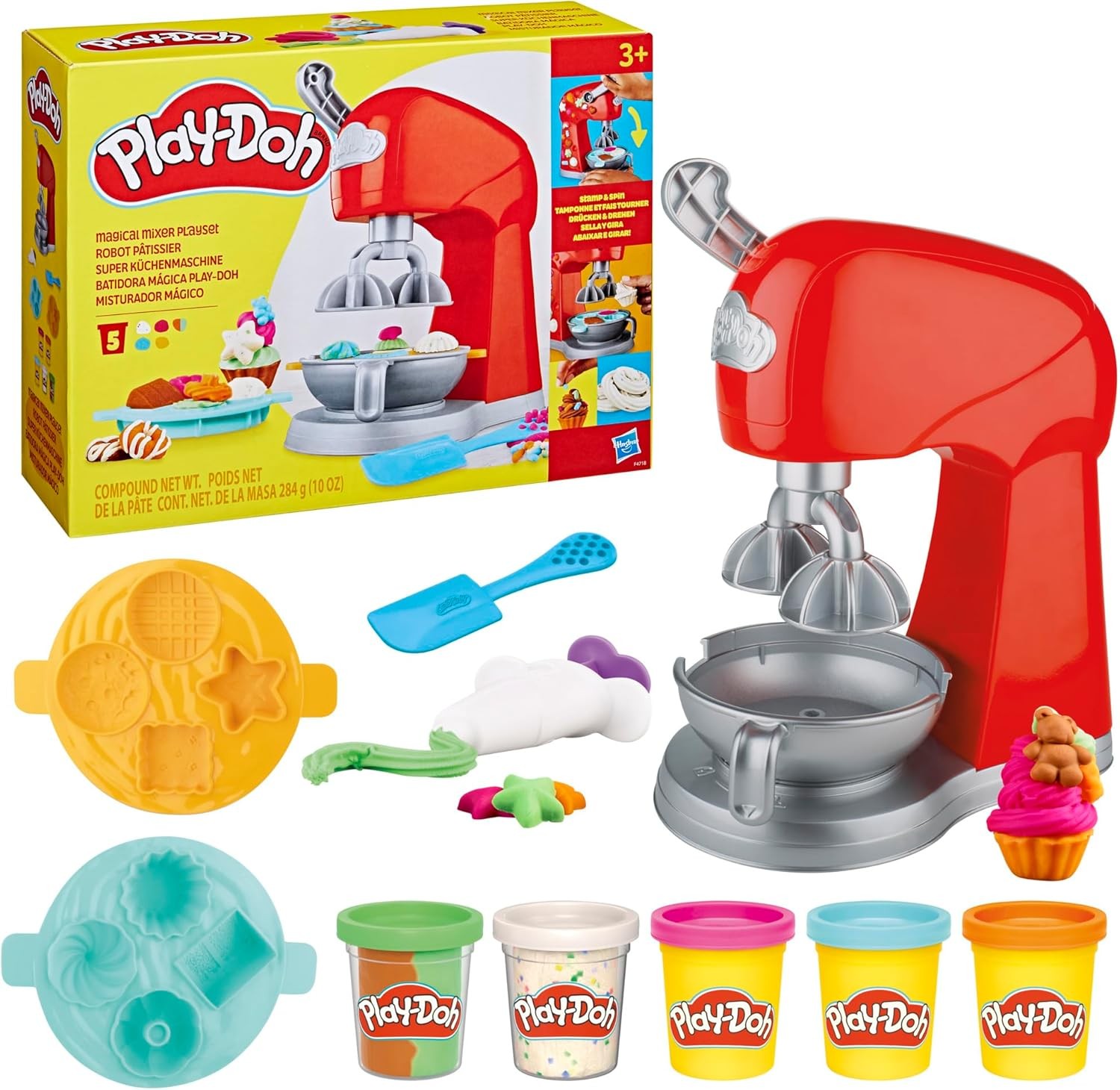 Play-Doh Kitchen Creations Magical Mixer Playset, Toy with Play Small