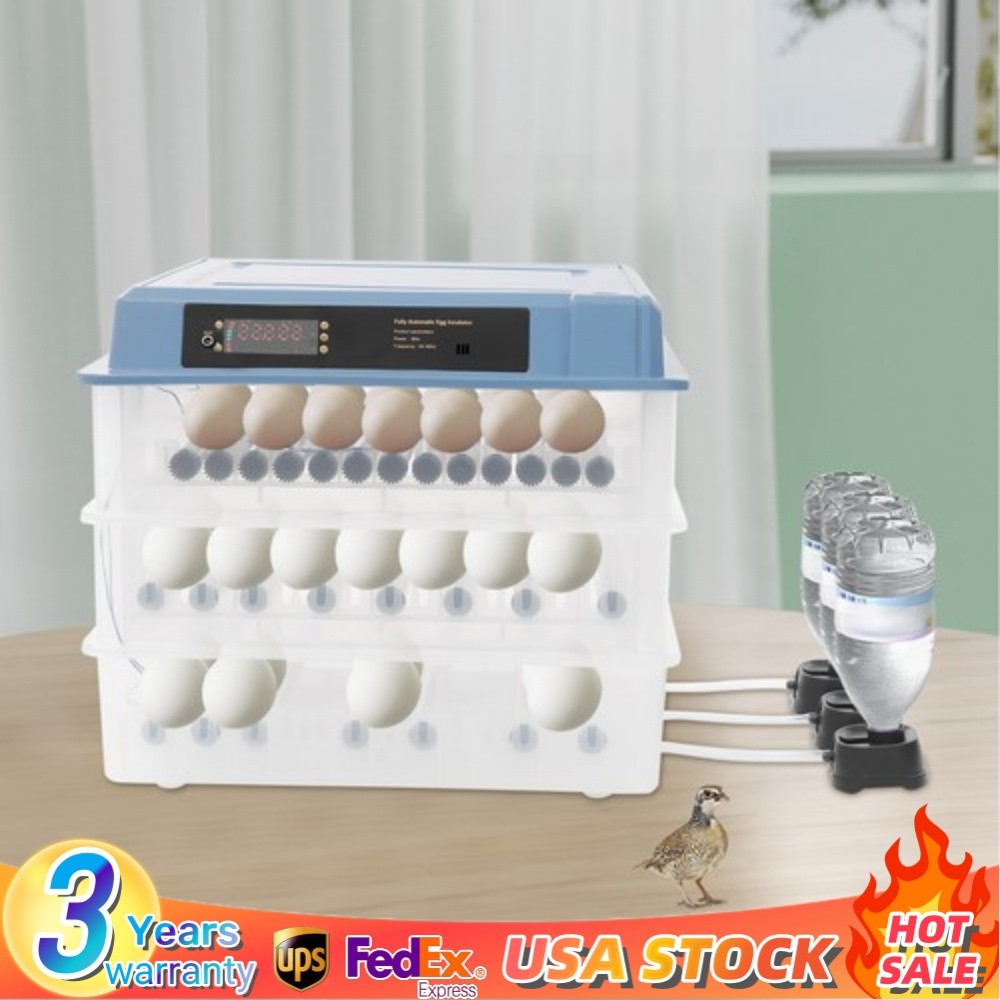 192 Egg Automatic Eggs Incubator Poultry Hatcher Digital Egg Incubating Machine