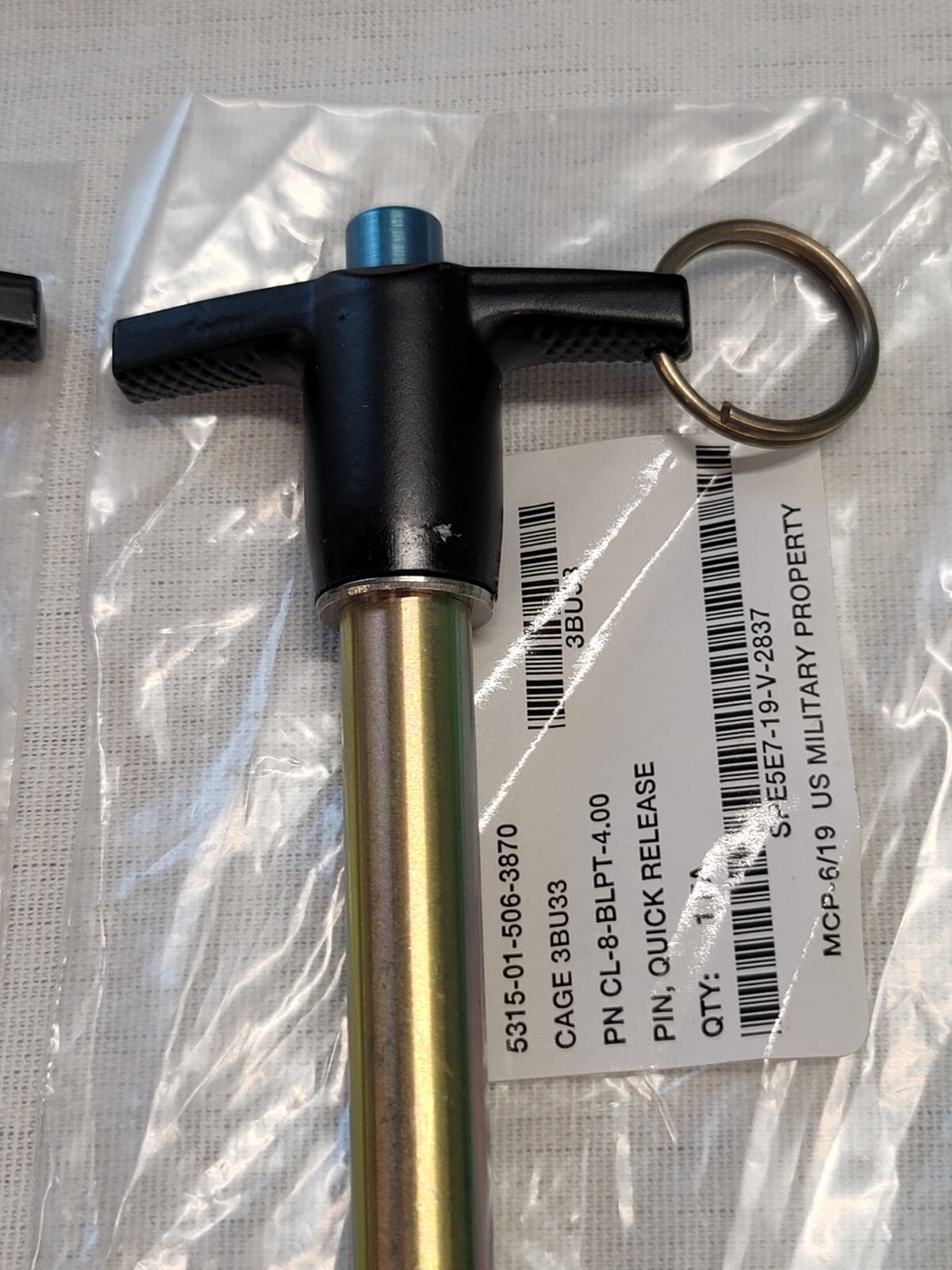 Carr Lane Ball Release Locking Hitch Trailer Tow Pin T-Handle 1/2 4" CL-8-BLPT-4