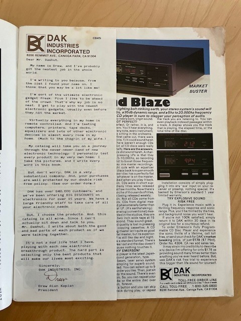 Vintage DAK Industries Sales Catalog Early Fall 1985 Computers Electronics