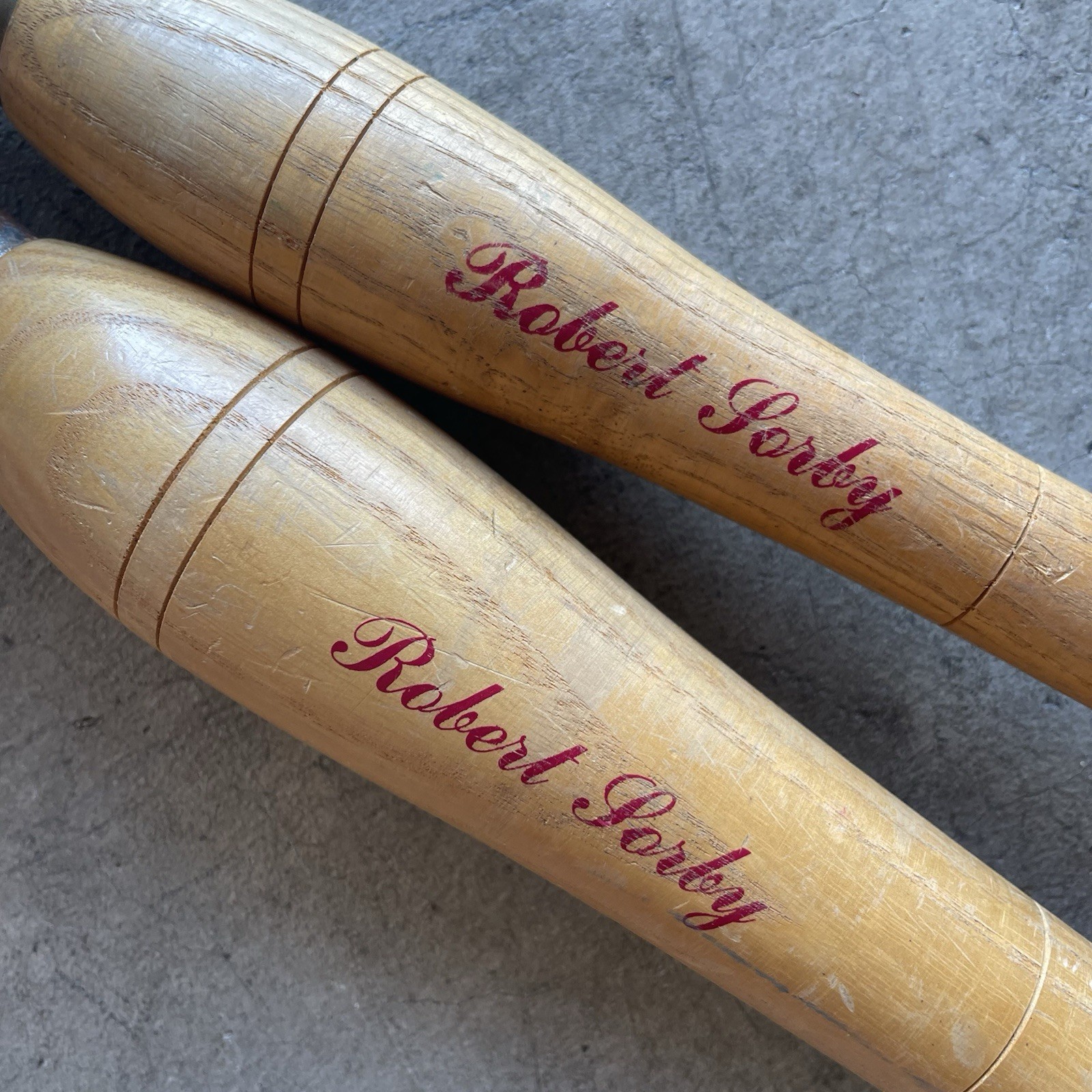 Lot Set of 2 Robert Sorby Lathe Gouges 842 LH (3/8") & 840LH (7/16")