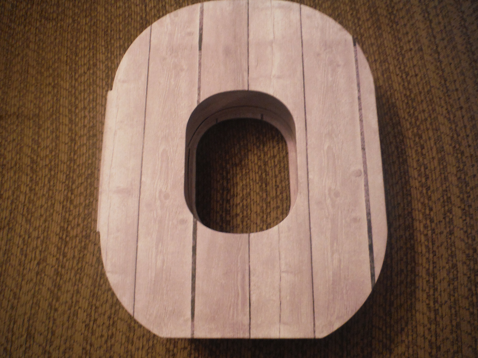 Celebrate It Decorative Gray Color Wooden Print Keepsake Box - LETTER O #G18