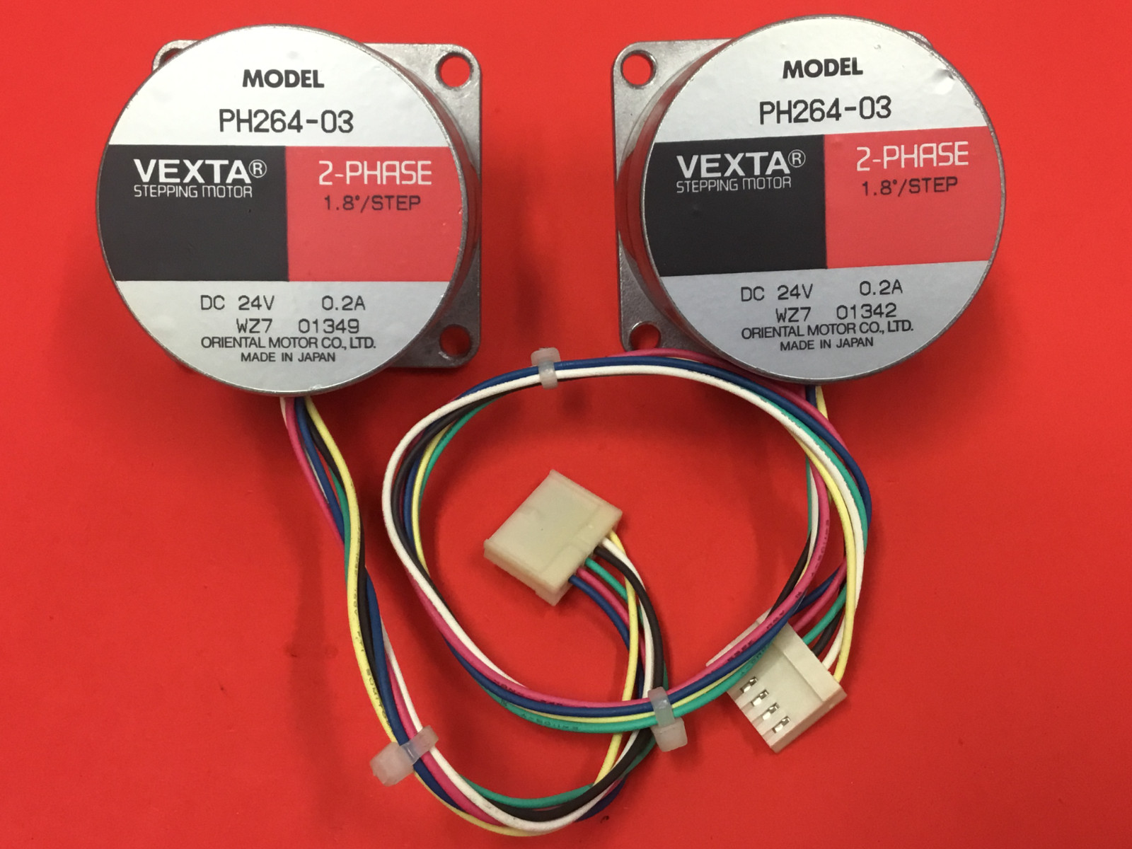 Oriental Motor - P/N: PH264-03 - Vexta Stepping Motor - LOT OF (2)