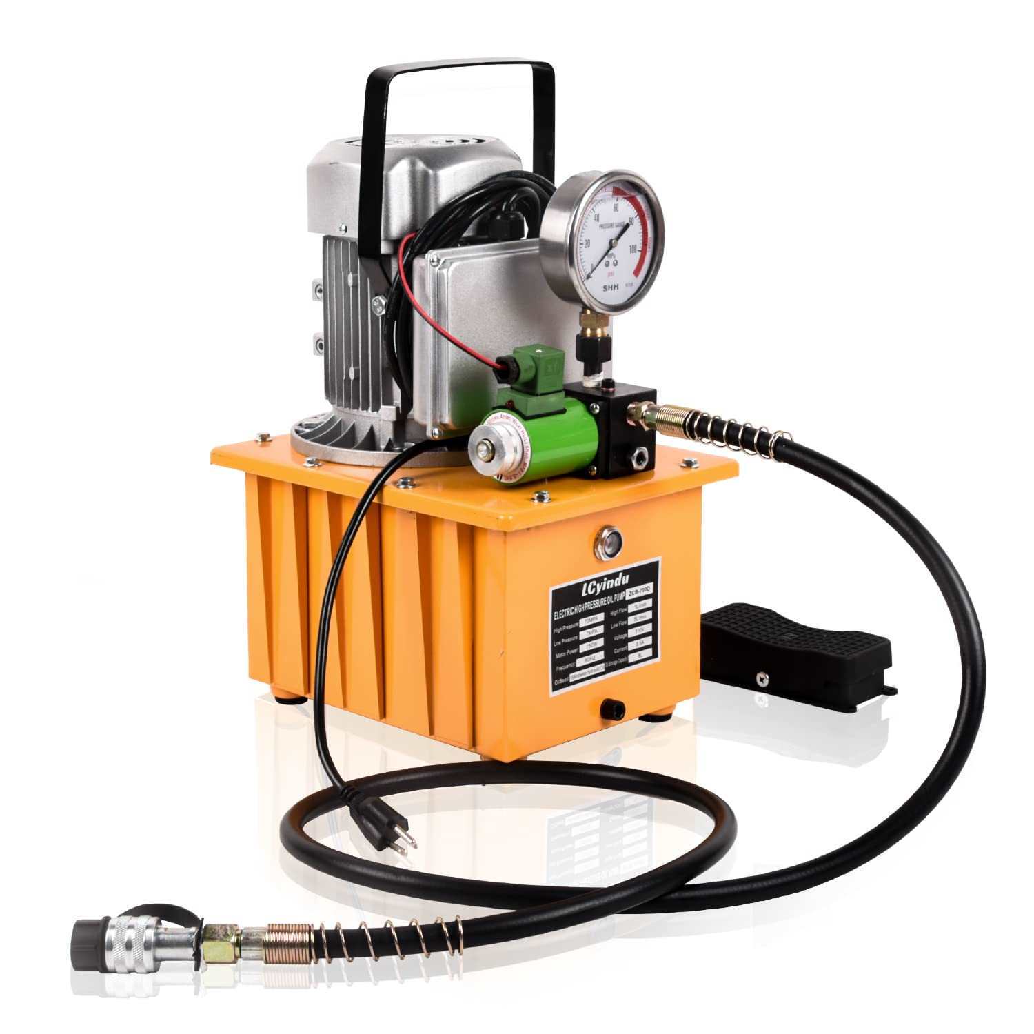 Hydraulic Electric Pump 8.4Quart 2.1Gallon Single Acting Electric Portable Pump