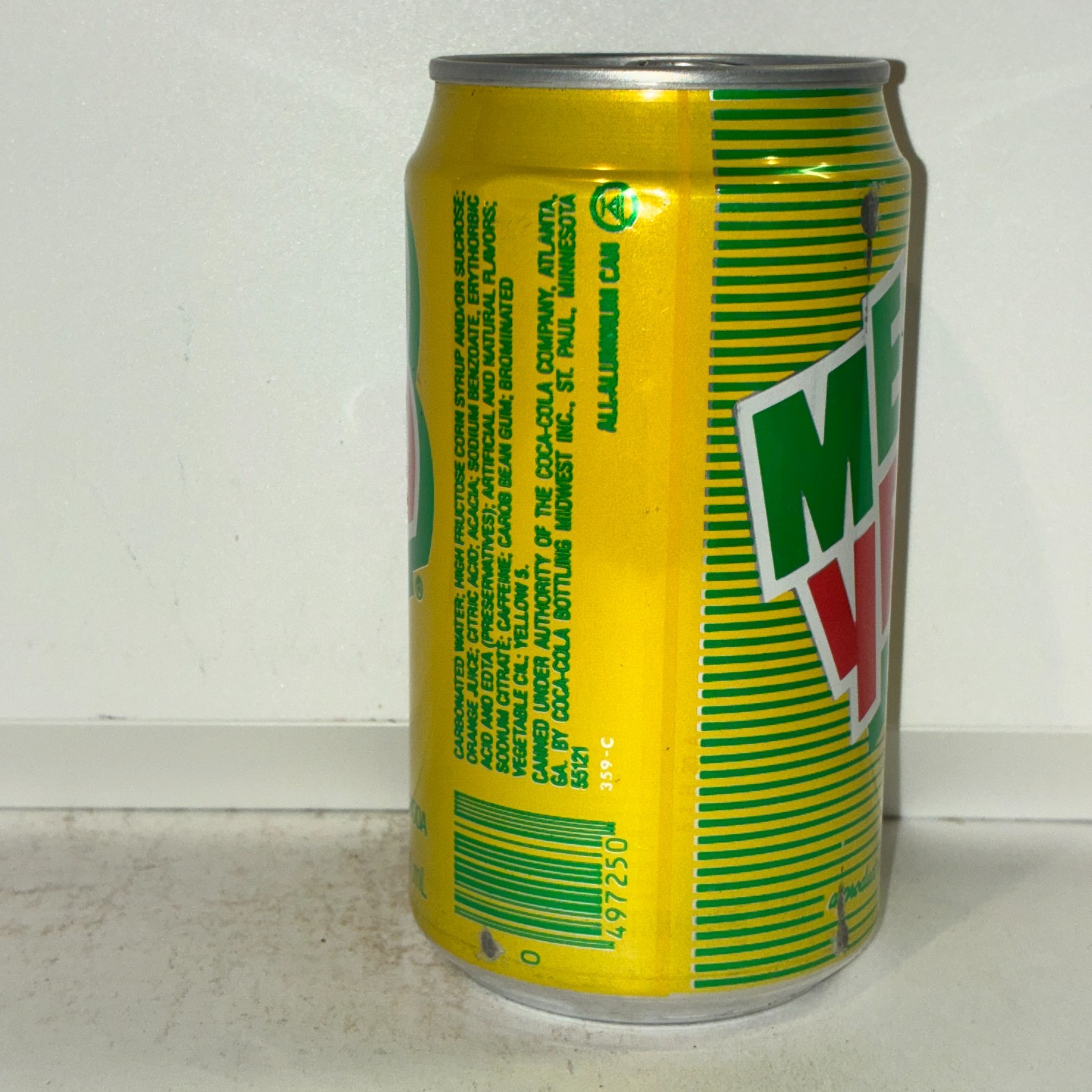 Mello Yello soda can