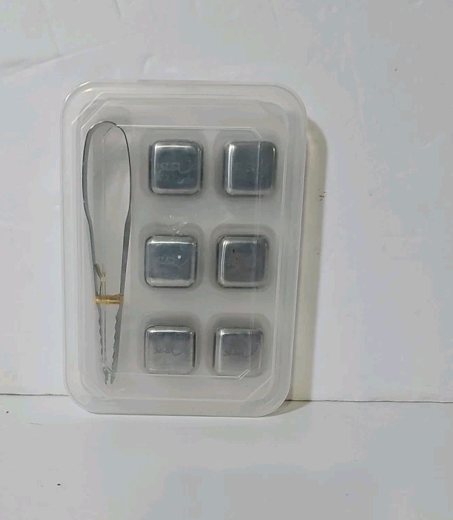 Stainless Steel Ice Cubes. Re-useabe Chilling Stones For Whiskey, Wine, Drinks.