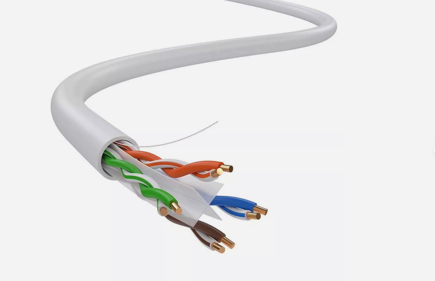DRIPSTONE CAT6 1000ft 23AWG 550Mhz Solid UTP Ethernet Cable RJ45 CCA Bulk WHITE