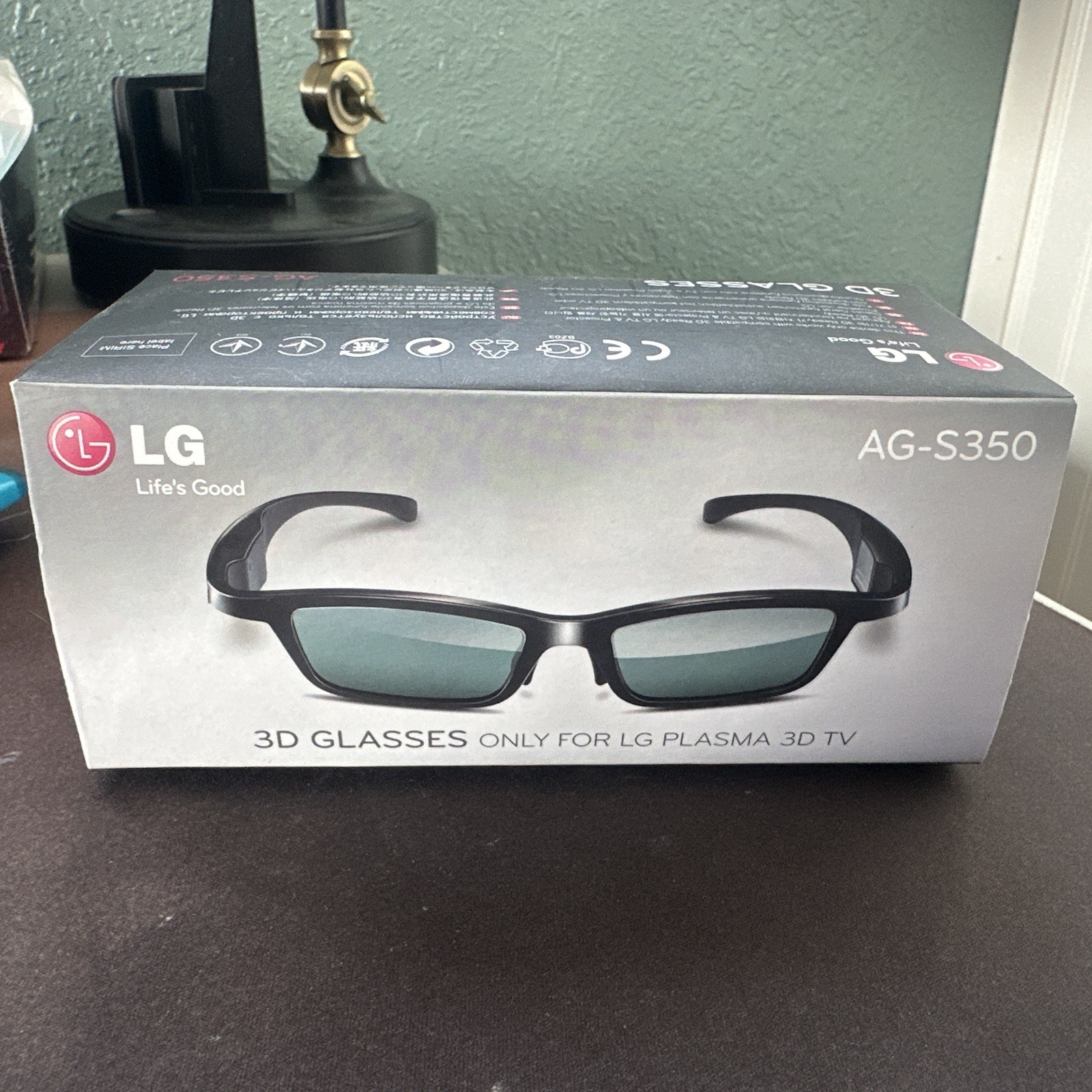 New/Open Box  LG 3D Glasses AG S350 for LG Plasma 3D TV (2 Available)￼