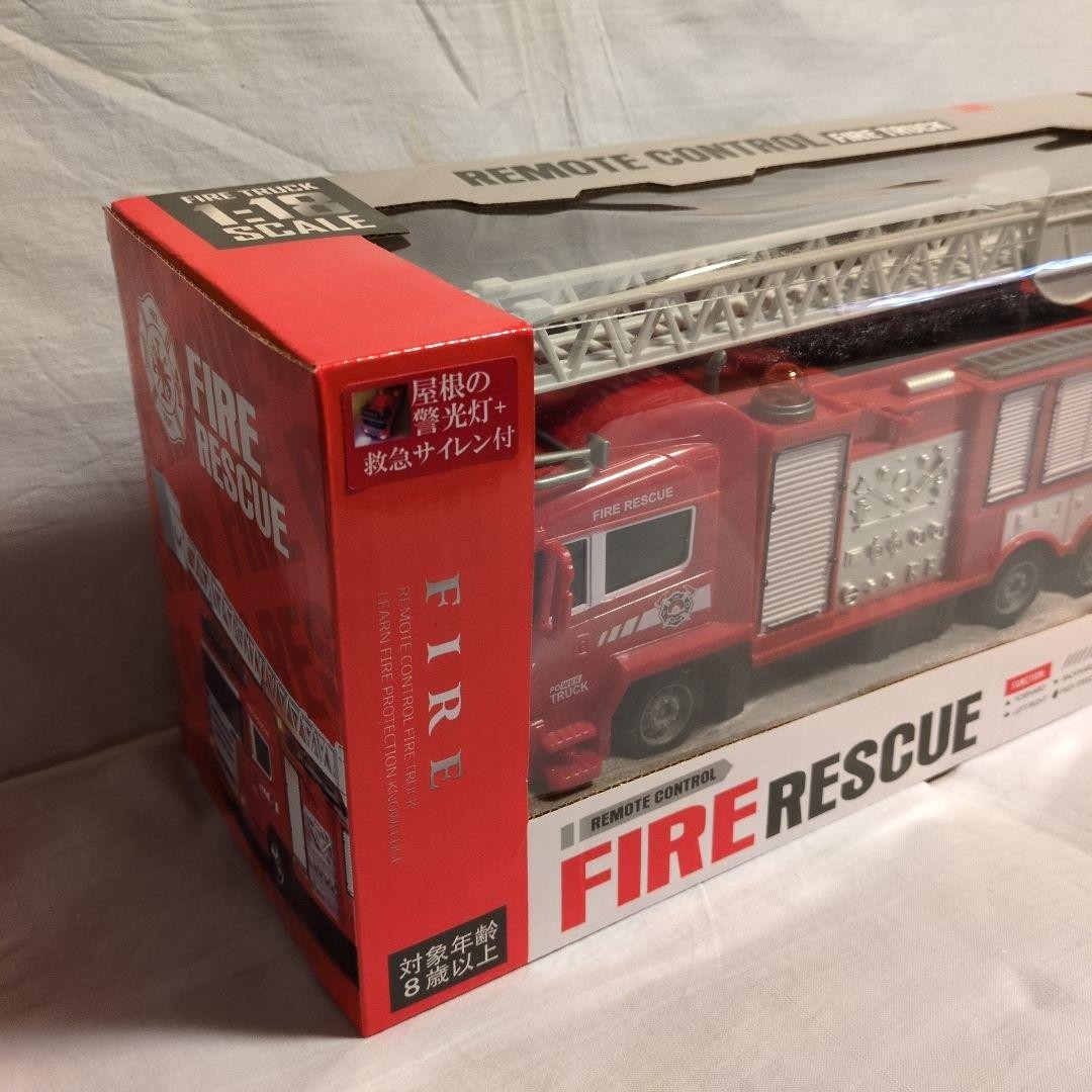 Remote control fire truck 1/18 scale, working condition confirmed