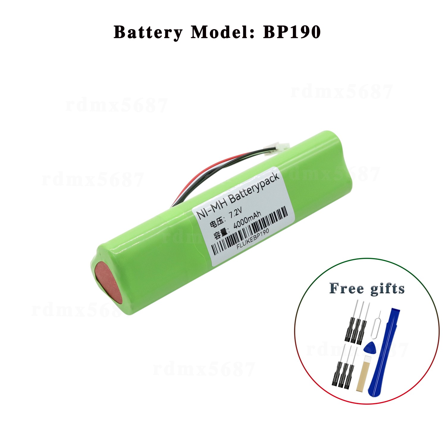 BP190 Battery for Fluke Scopemeter 192, 192B, 196, 196B, 196C,199, 199B, 199C