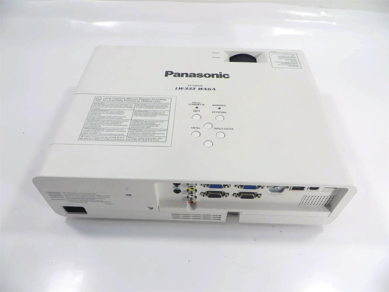 PANASONIC PT-LW333 LCD Projector HDMI VGA ( Lamp Runtime : 00 Hours)