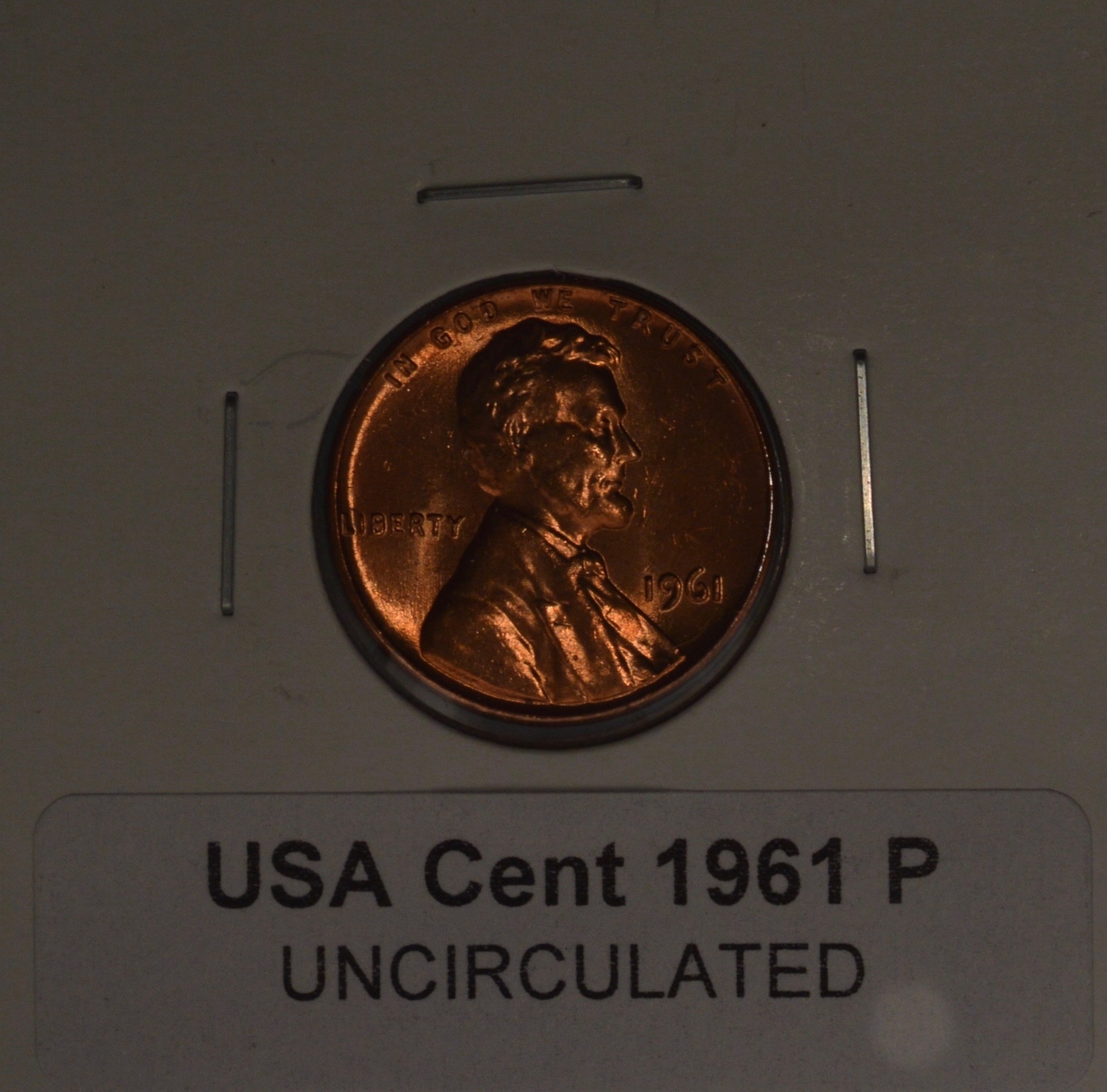 1961 P - USA Small Cent - UNCIRCULATED