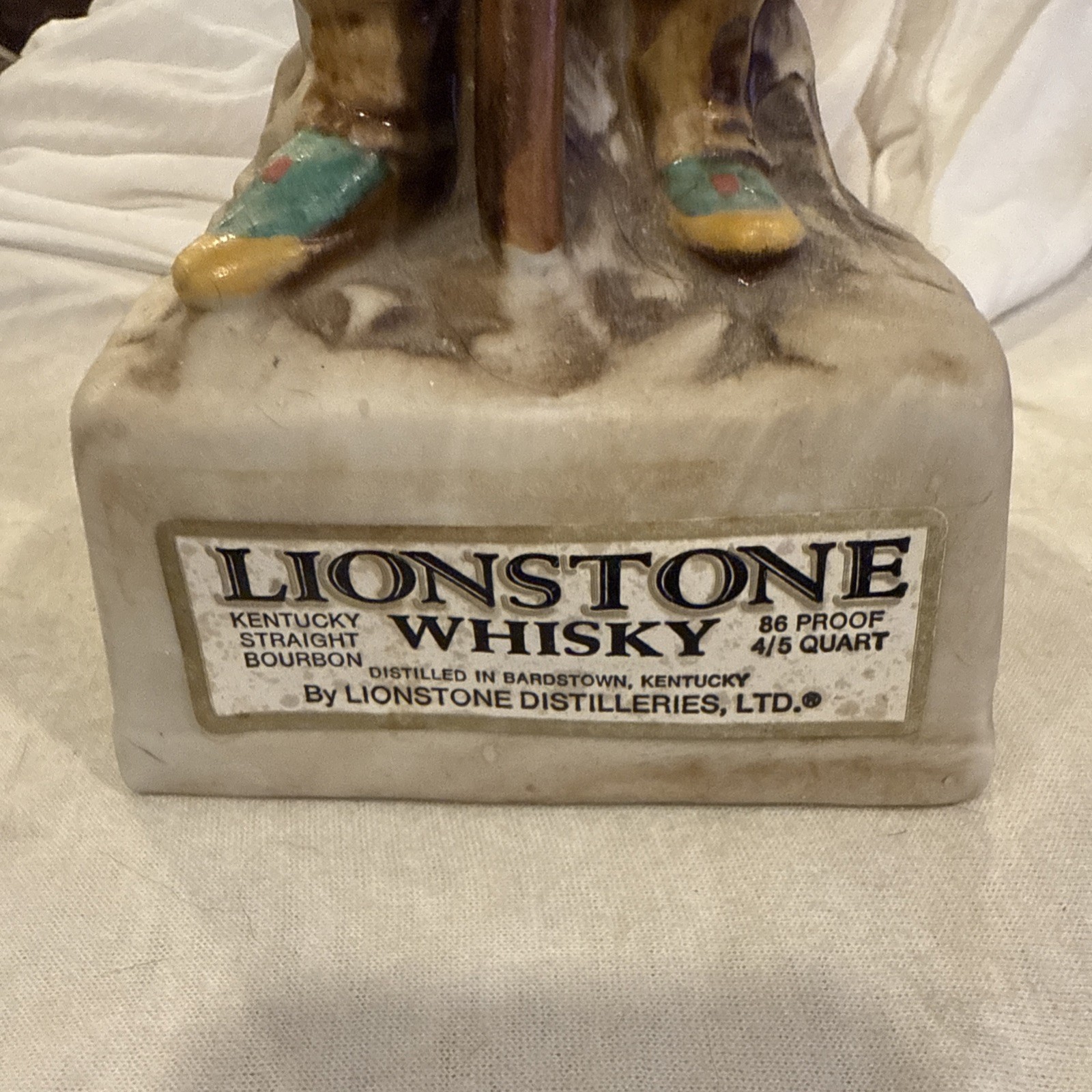 Vintage Lionstone Whisky Decanter (empty) Frontiersman Shape