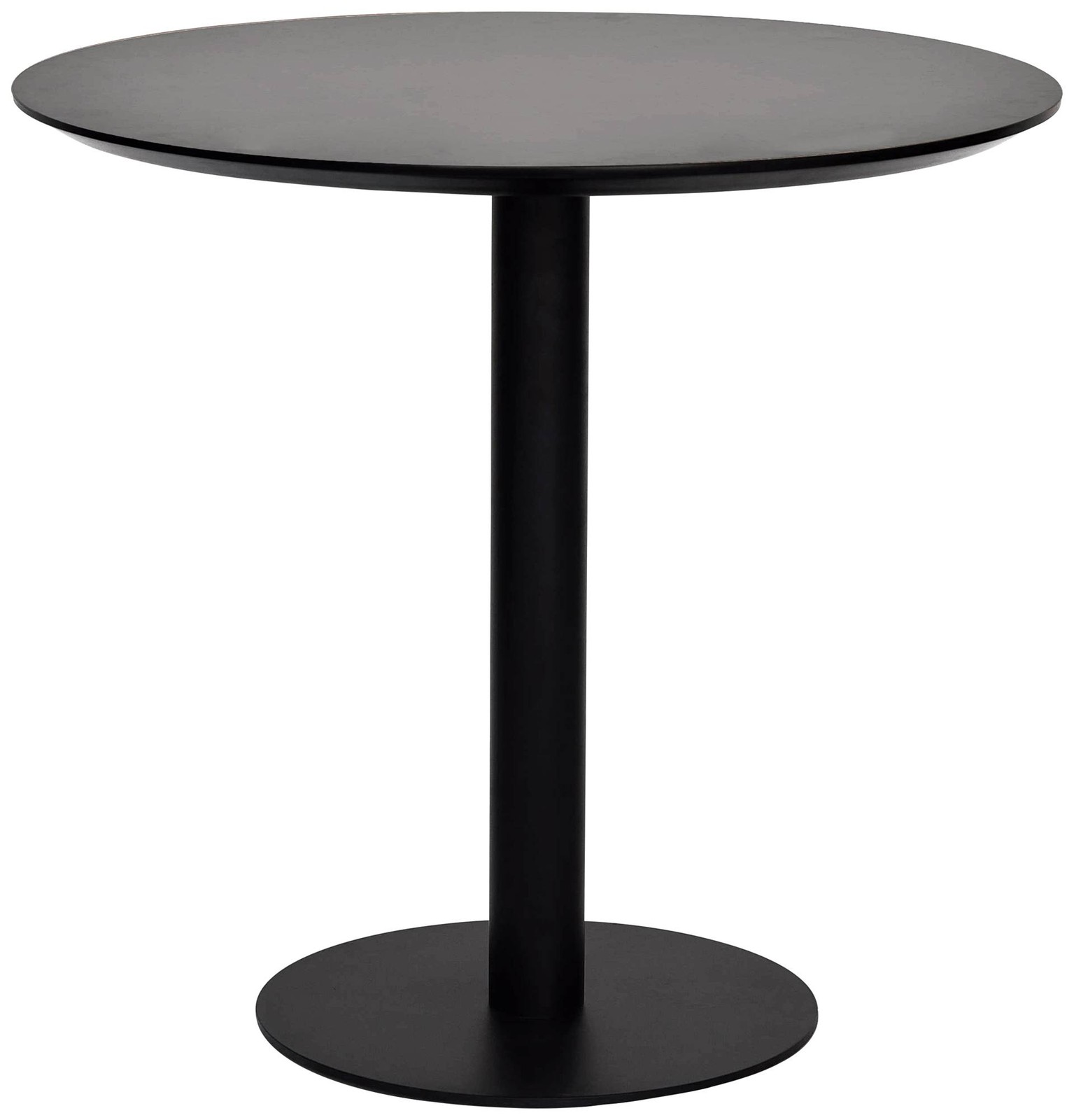 Paras 31 1/2" Wide Black Round Bistro Table