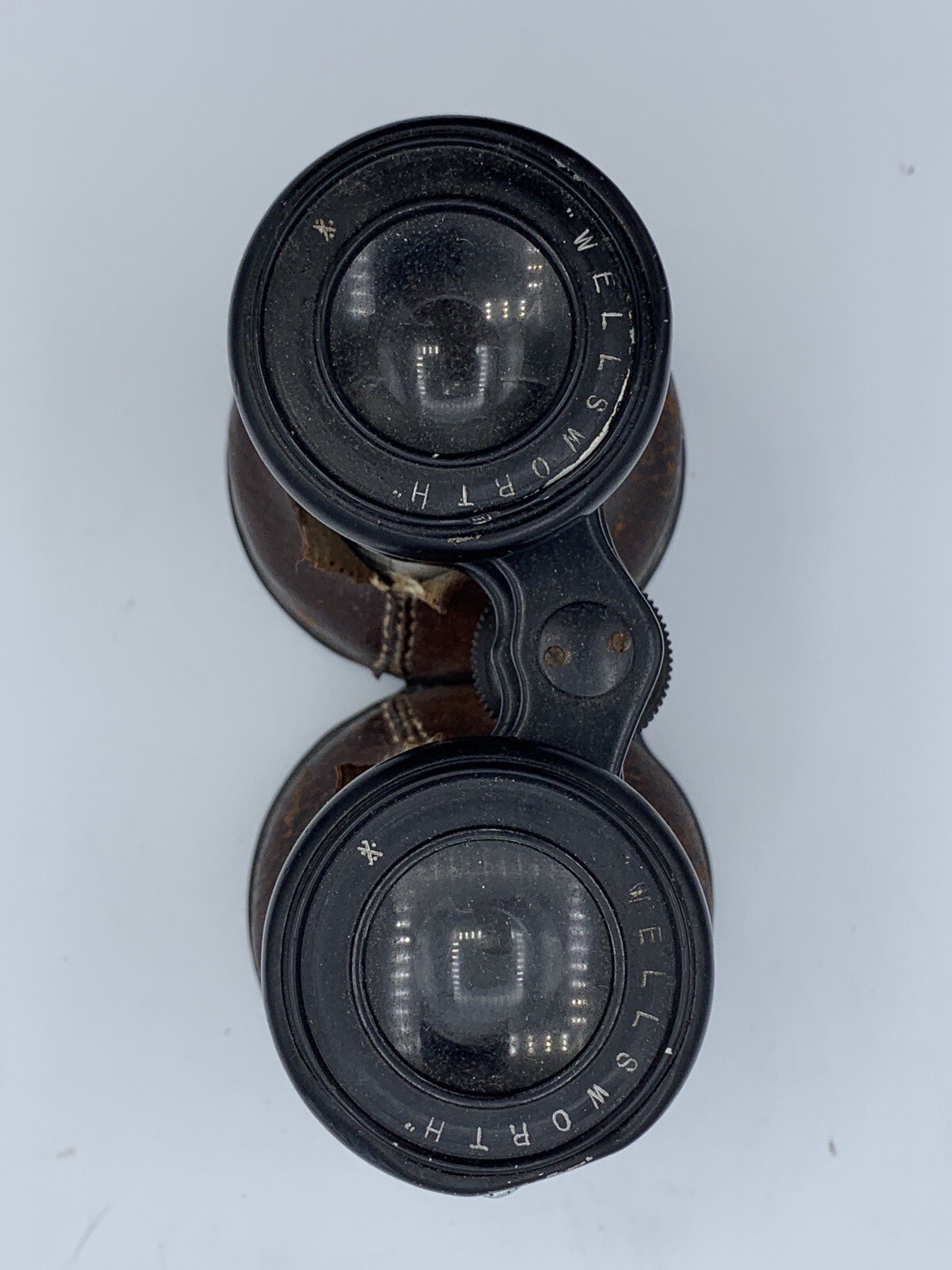 Vintage Wellsworth Leather Wrapped Binoculars