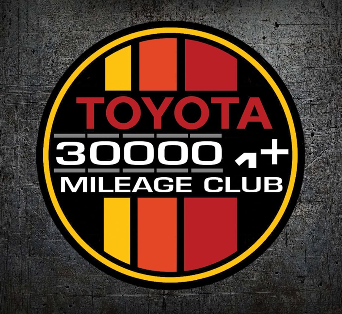Toyota Decal 300k High Mile Club FITS 4X4 4Runner TRD Tundra Fj Cruiser Tacoma