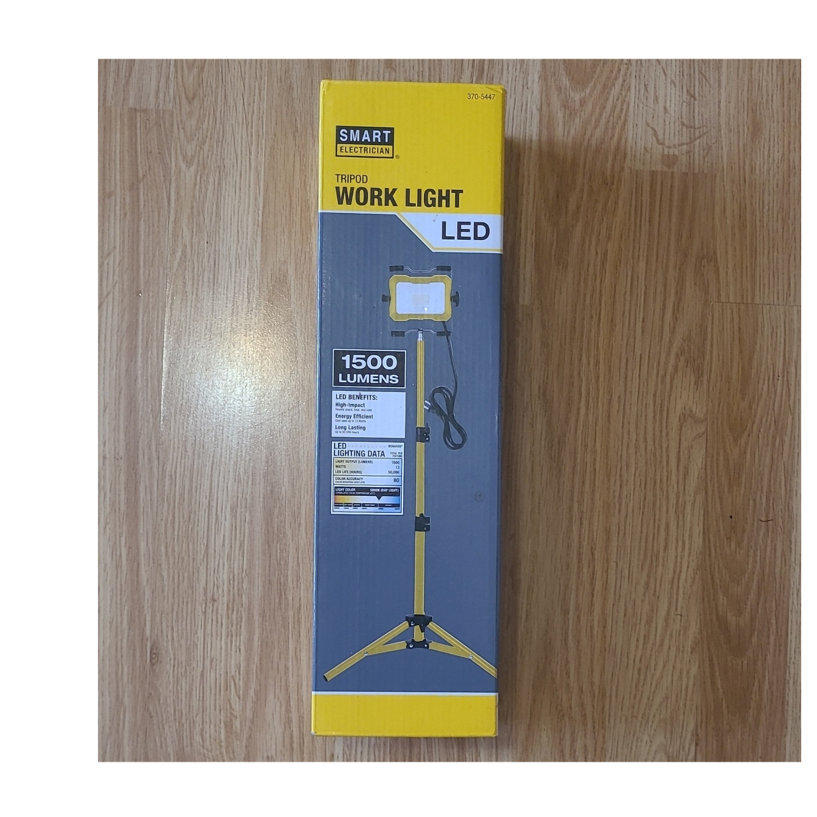Smart Electrician LED Worklight 1500 Lumens Adjustable Tripod Weather Resistant