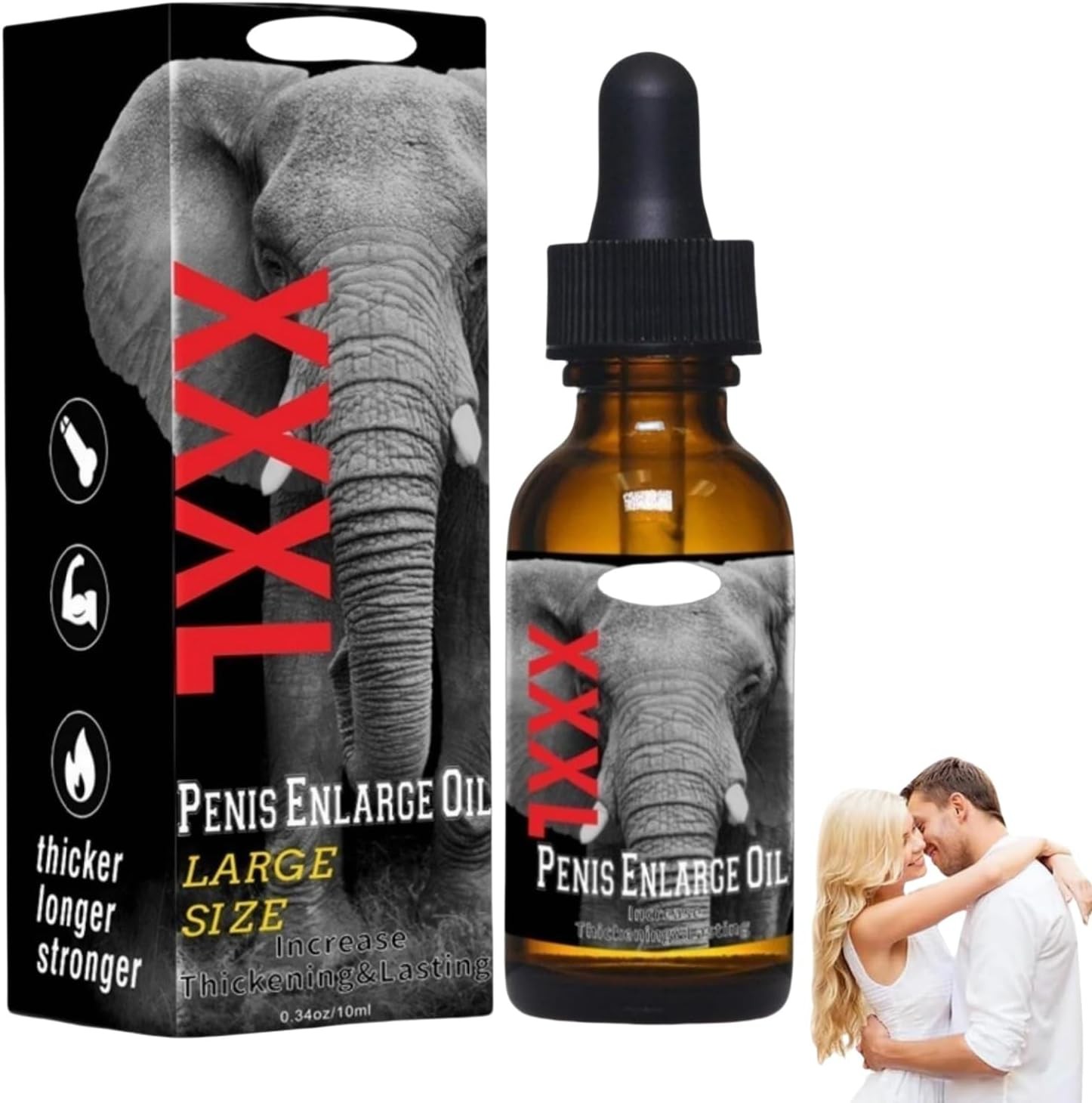10ml  XXXL Gel Oil Male Enlargement Massage Cream Oil Gel for Men Free Delivery