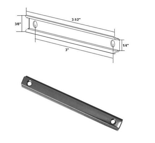 Stainless Steel Strike Plate with Screws for Pivot Shower Door Handles