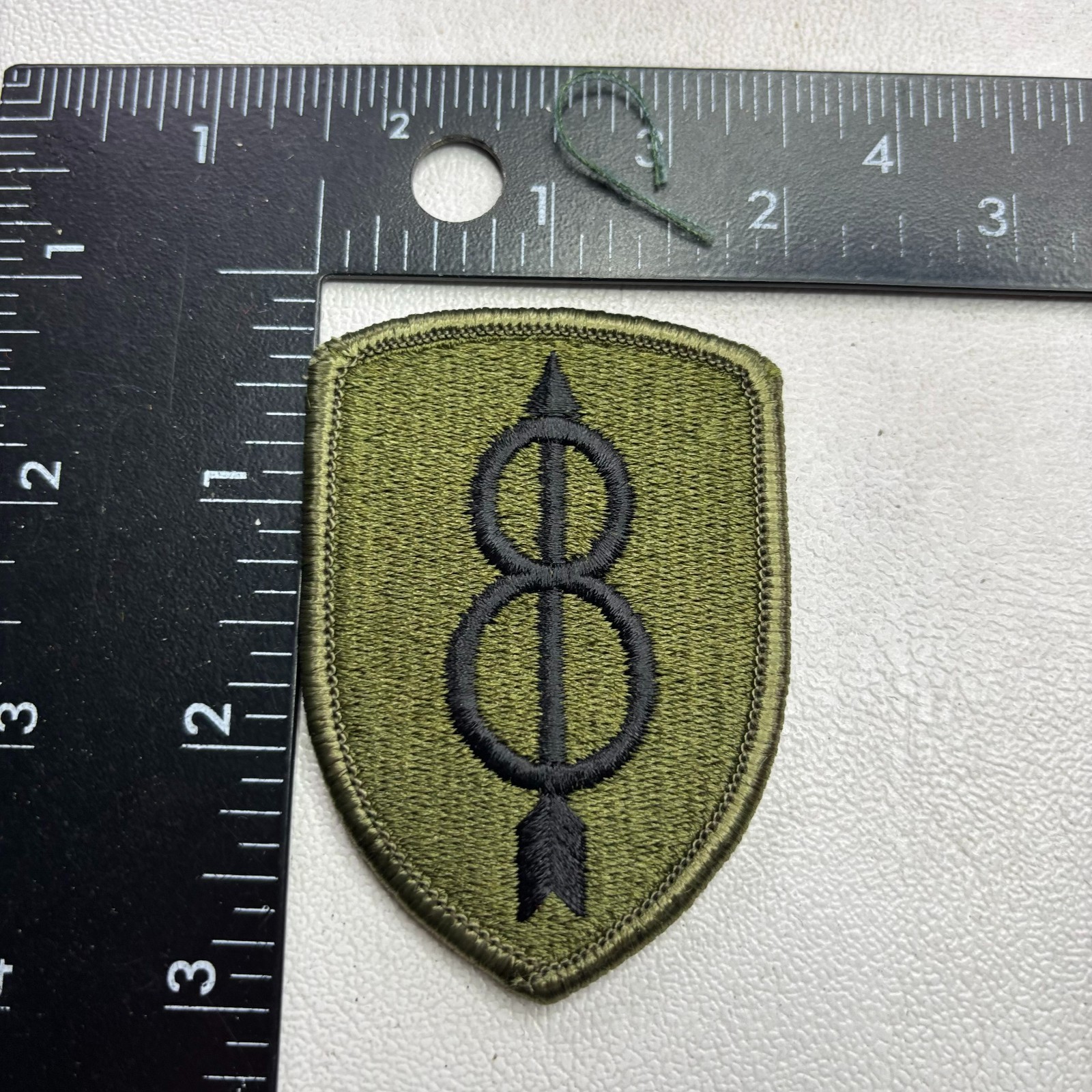 Military United States Army 8TH INFANTRY DIVISION Patch (Subdued) 58MN