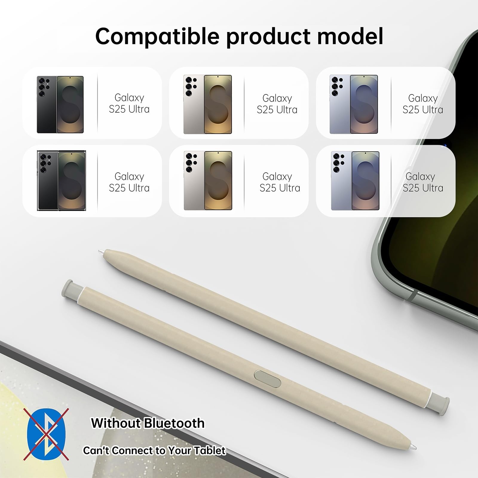 S25 Ultra Pen 4096 Pressure Level for Galaxy S21/22/23/24/Note 10/20 - Smooth