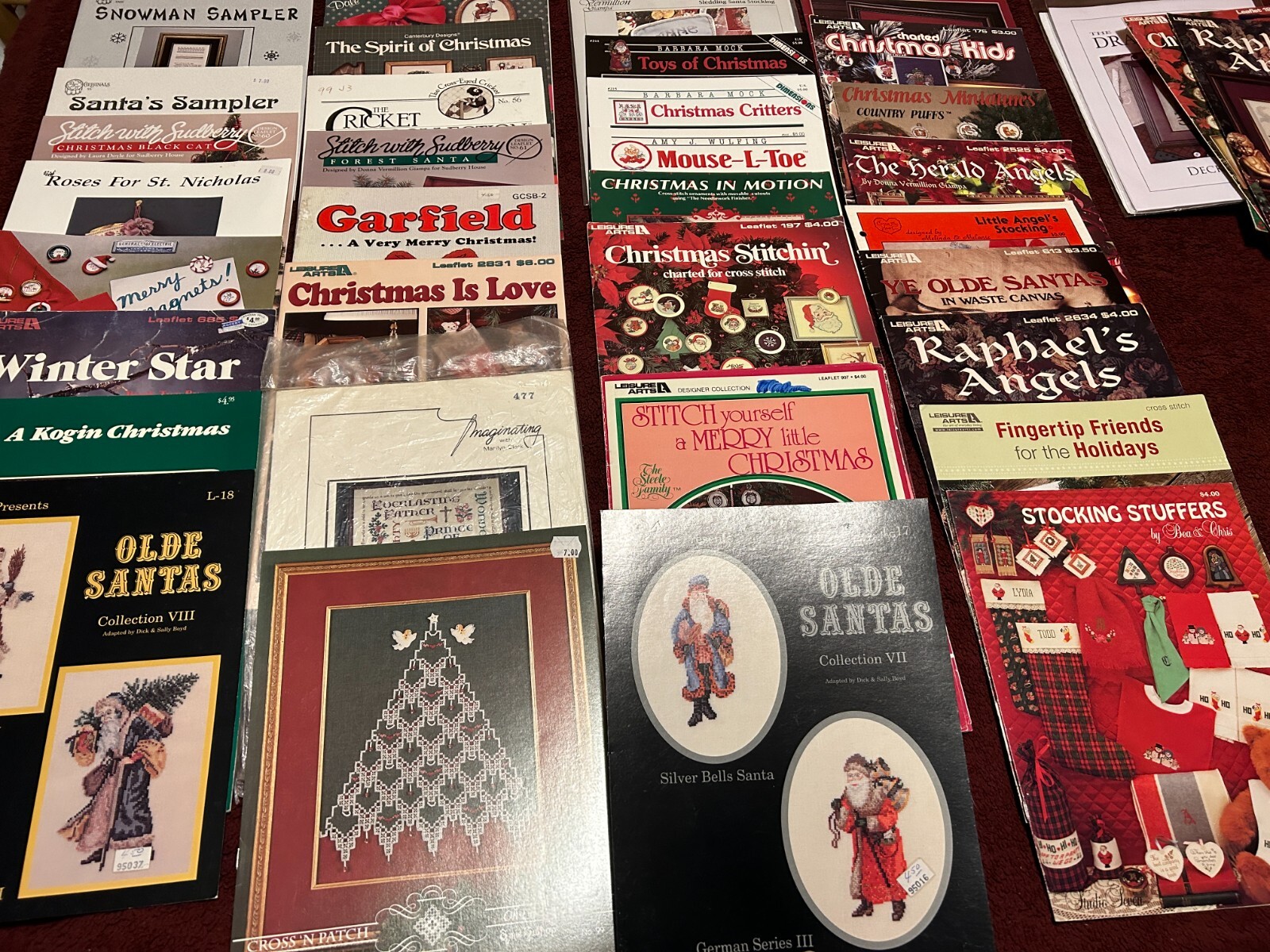 Various Stitch Leaflets Christmas, Holidays, and Winter U-PICK Some OOP Volume 1