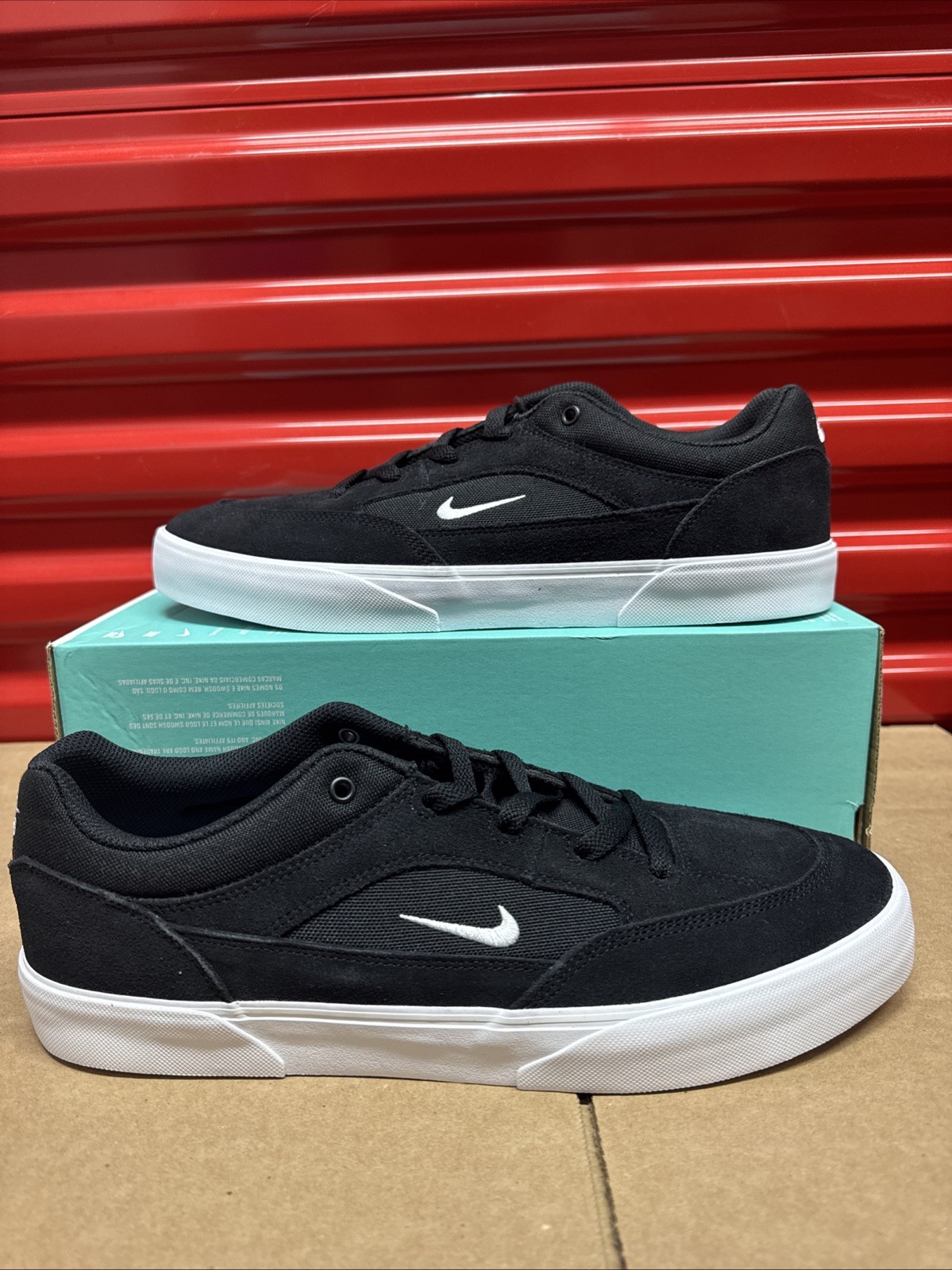 Men’s Size 12 - Nike Malor SB ‘Black White’ FV6064-001